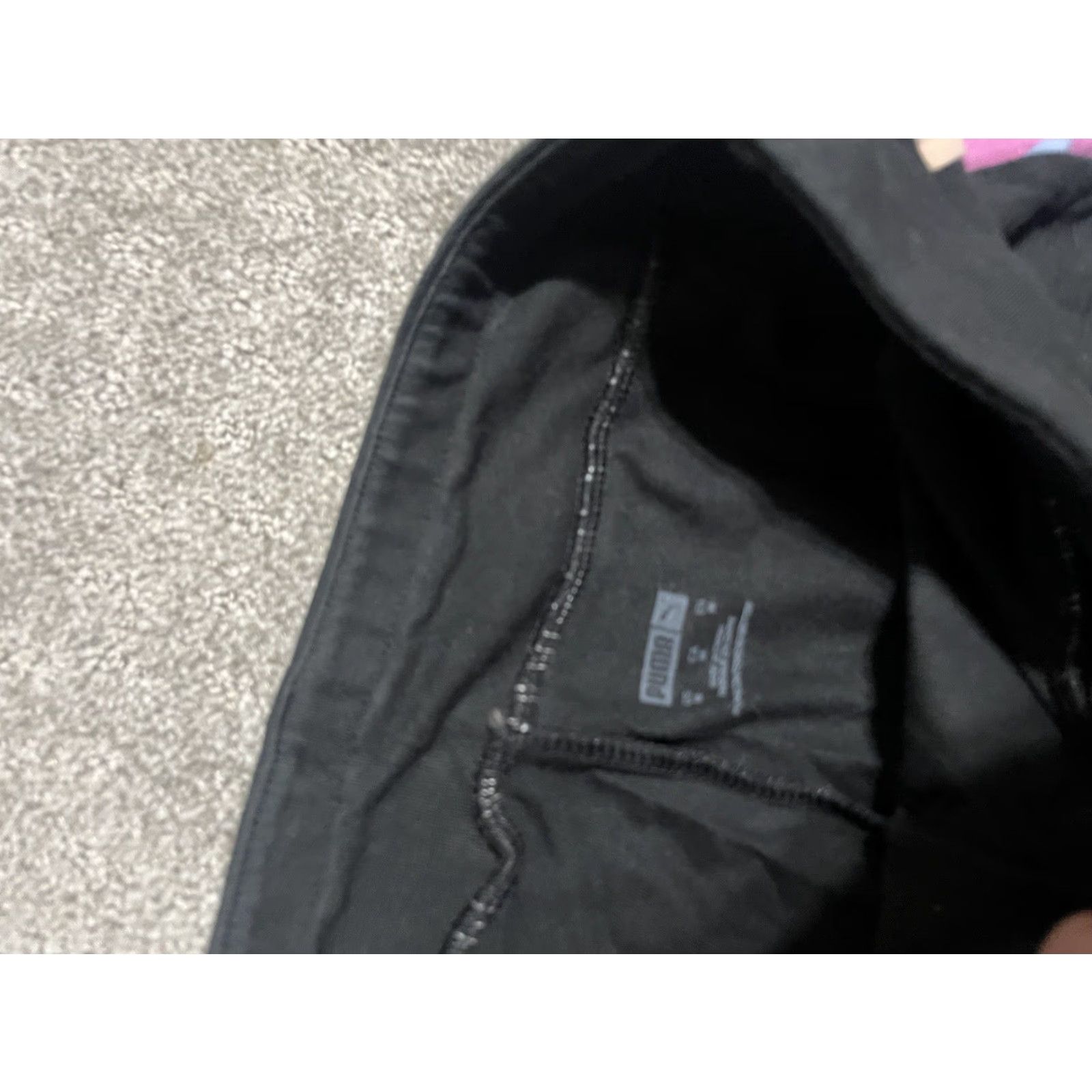 Puma Puma Women Medium Black Legging Shorts Mid Waist Athletic Activewear Button? Size 32" / US 10 / IT 46 - 3 Thumbnail