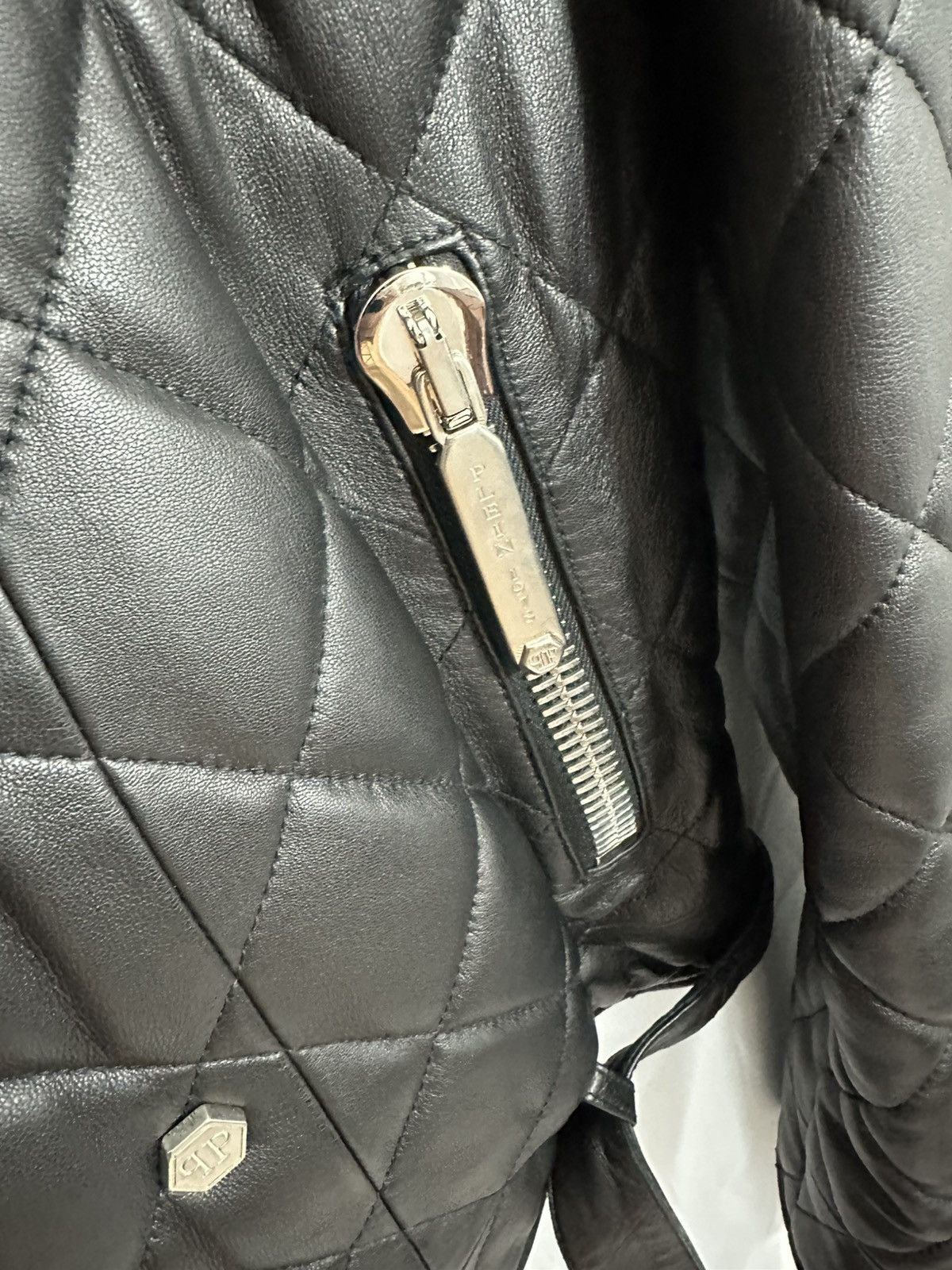 Philipp Plein Philipp Plein Leather Jacket Quilted Size US L / EU 52-54 / 3 - 9 Thumbnail