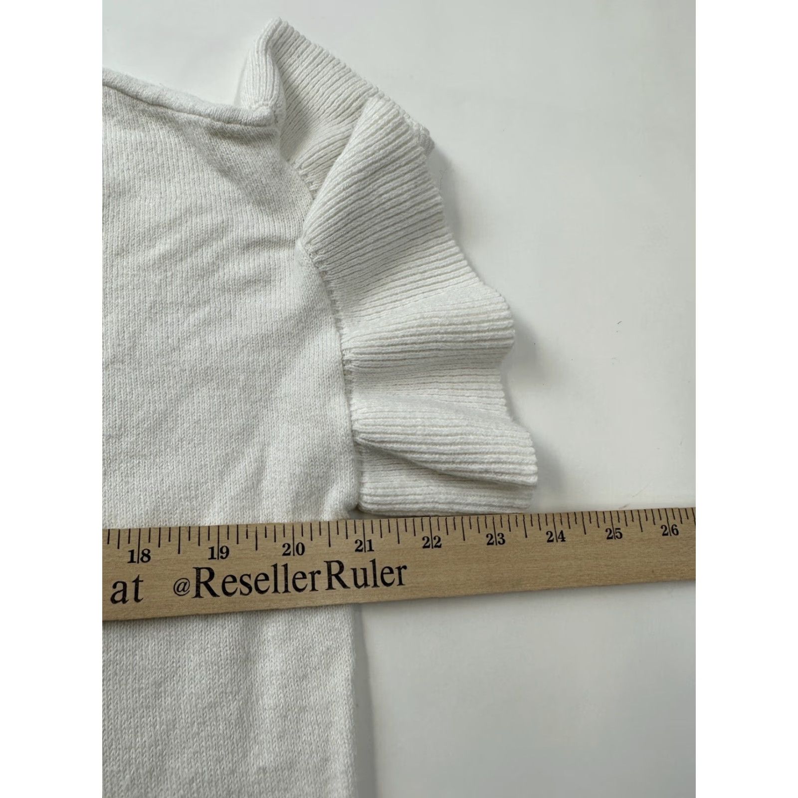 Madewell Madewell Shirt Women’s XS White Puff Sleeve Ruffle T-Shirt Casual Size XS / US 0-2 / IT 36-38 - 8 Thumbnail