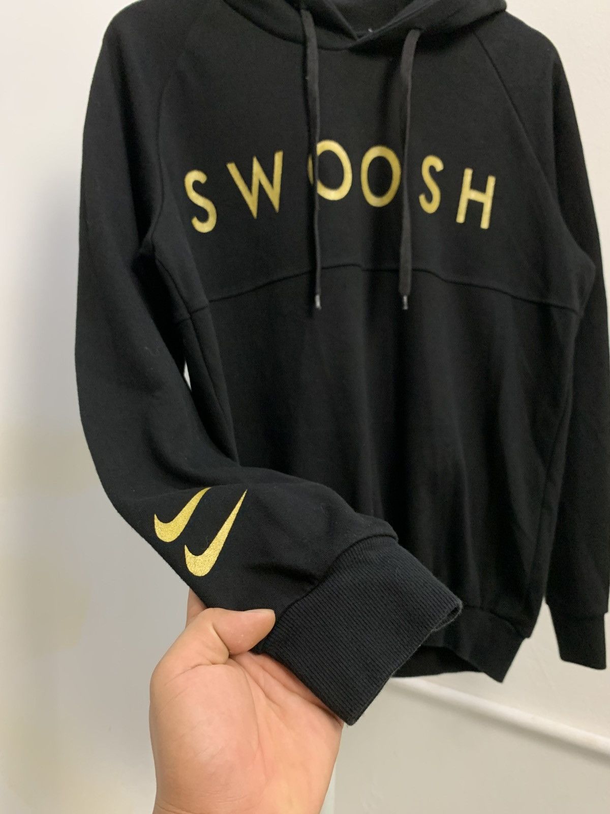 Nike × Vintage Vintage NIKE Swoosh spell out hoodie Size US M / EU 48-50 / 2 - 2 Thumbnail