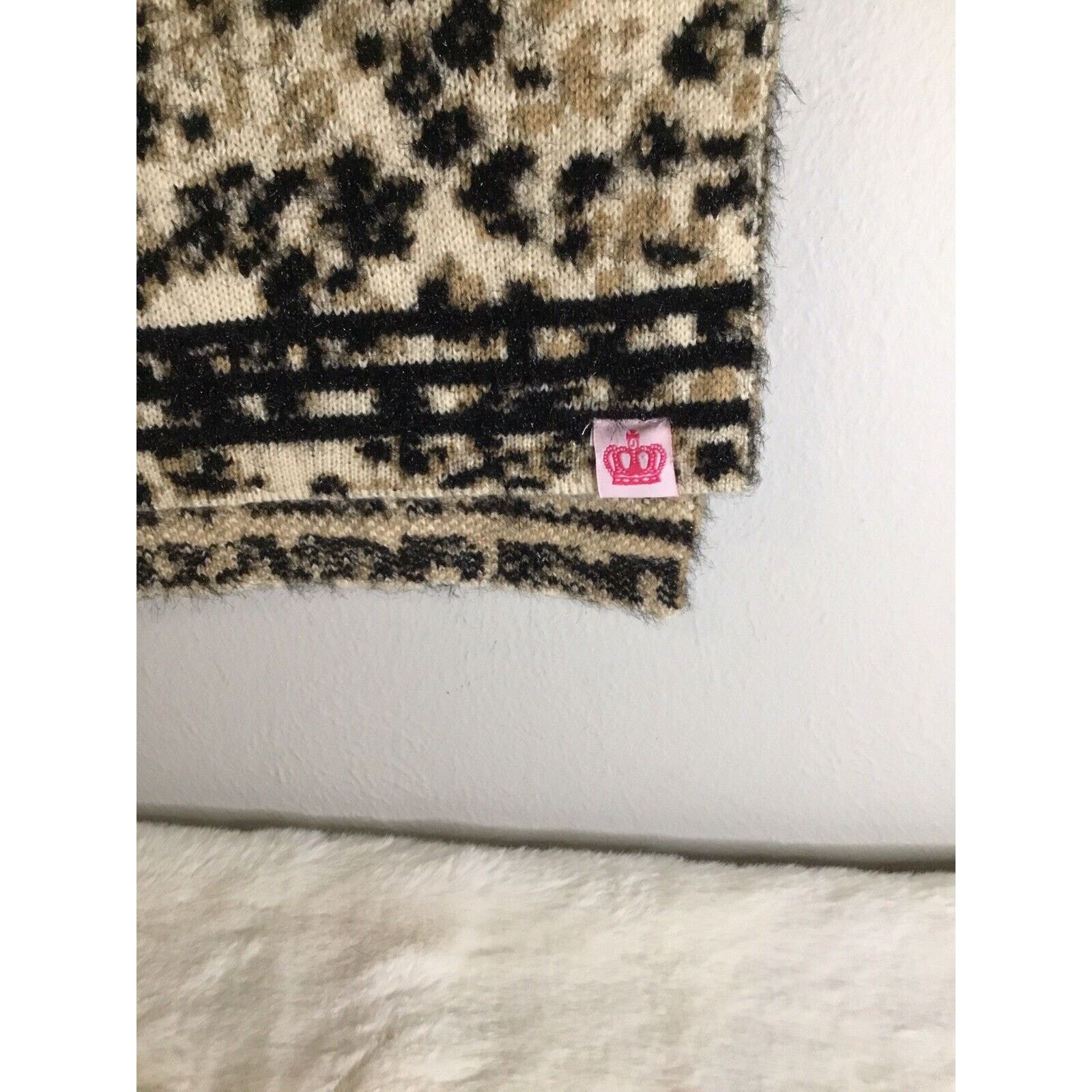 Juicy Couture Juicy couture oversized animal print wrap scarf fringe new! Size ONE SIZE - 5 Thumbnail