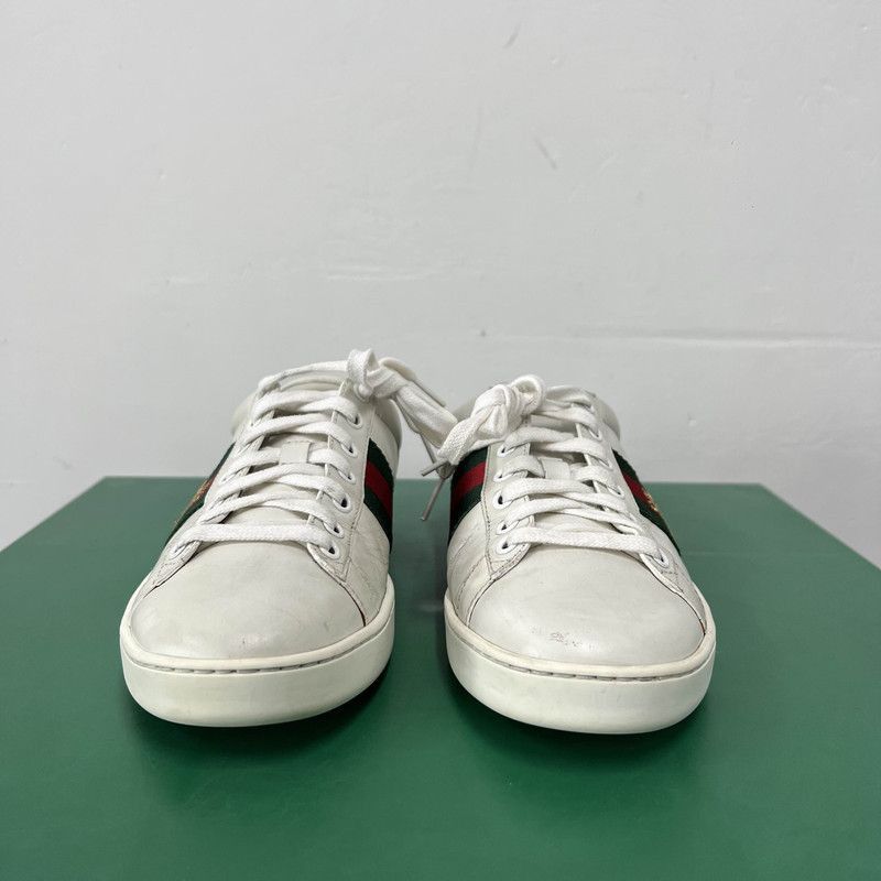 Gucci Ace Leather Bee Sneakers for Men -2508