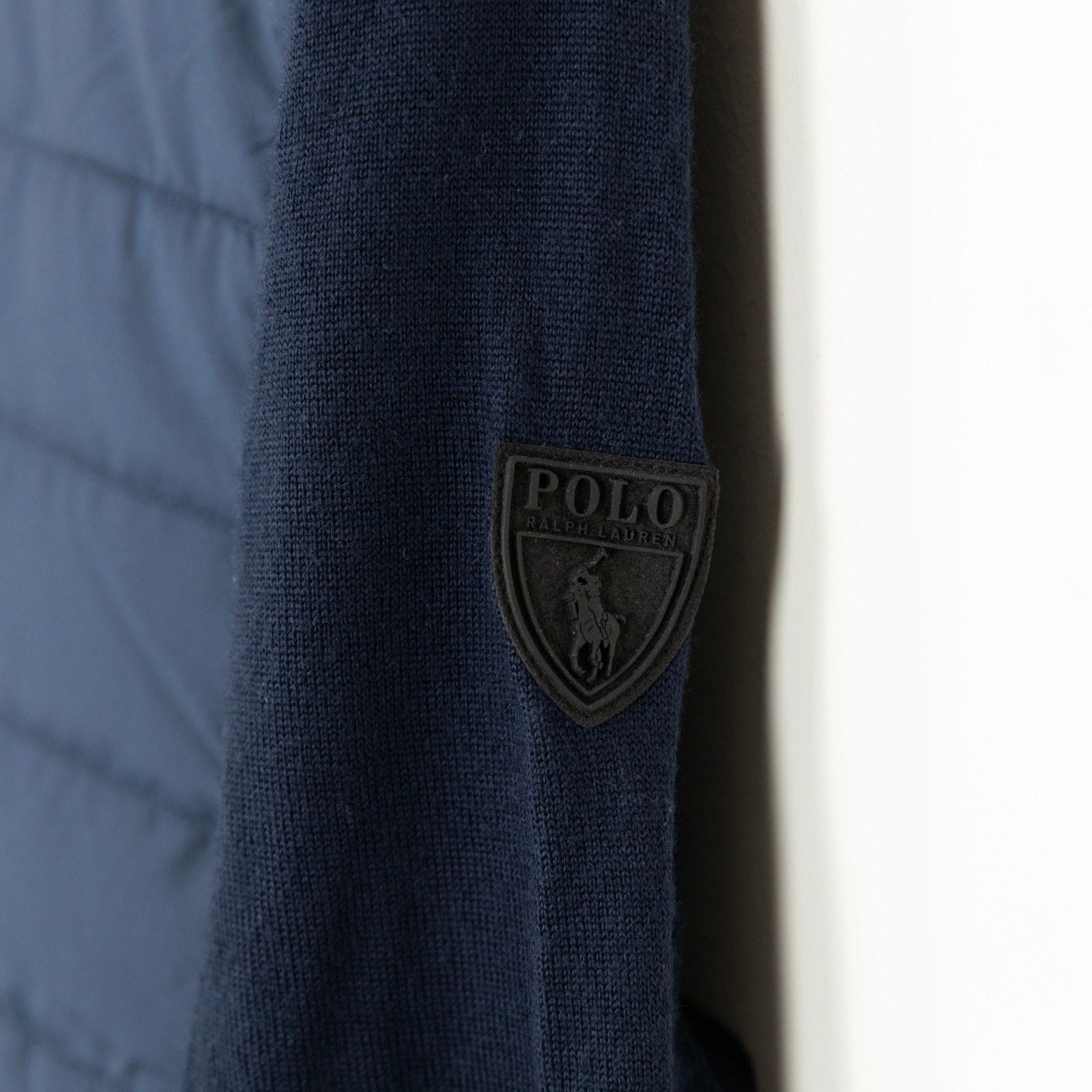 Polo Ralph Lauren Polo Ralph Lauren Men Wool Quilted Full Zip Hybrid Sweater Size US XL / EU 56 / 4 - 3 Thumbnail