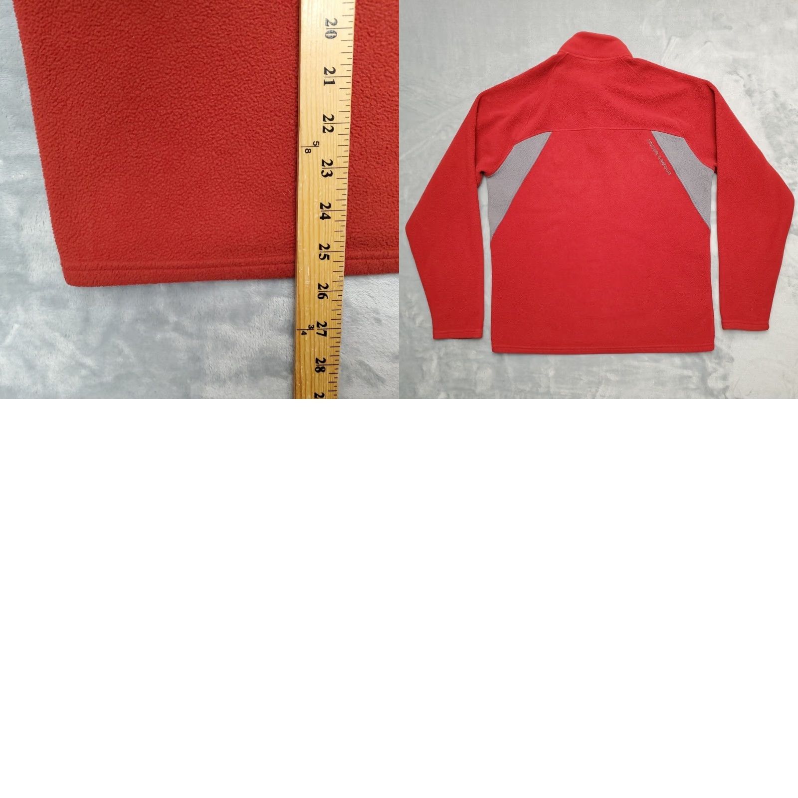 Under Armour Under Armour Sweater Mens S Red 1/4 Zip Fleece Pullover Casual Outdoor 1/4 Zip Long Sleeve Logo Embroidered Zip Mens Size US S / EU 44-46 / 1 - 9 Thumbnail