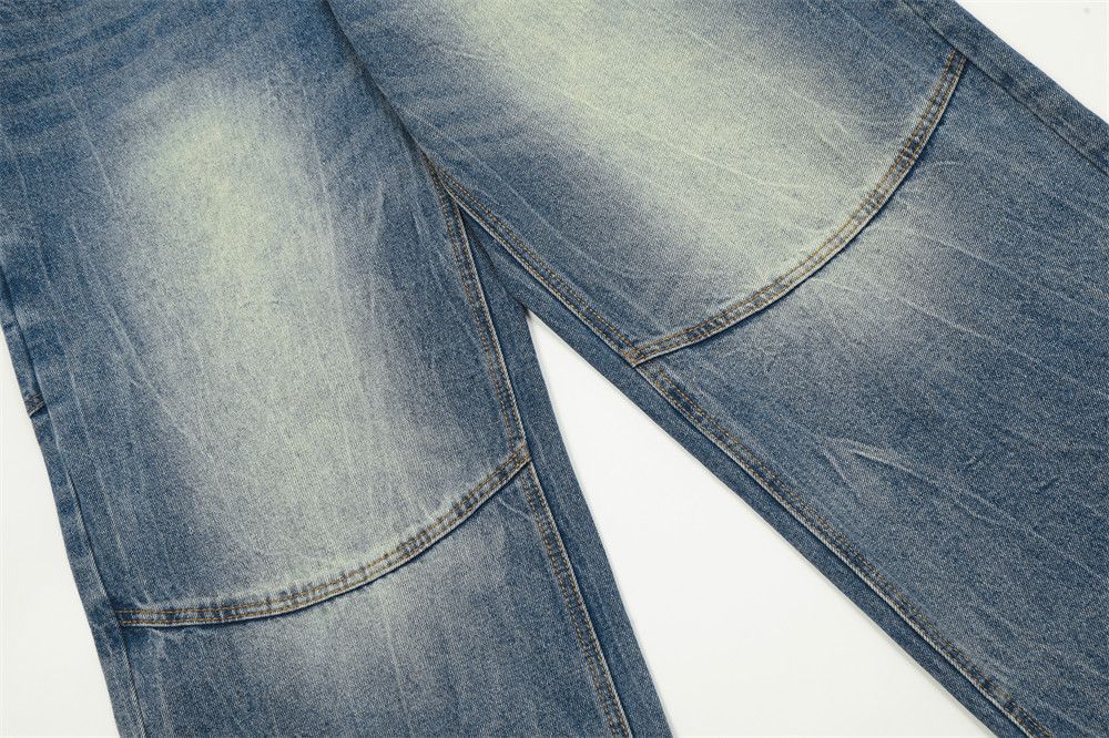 Jean Men's heavy washed gradient distressed jeans Size US 32 / EU 48 - 5 Thumbnail