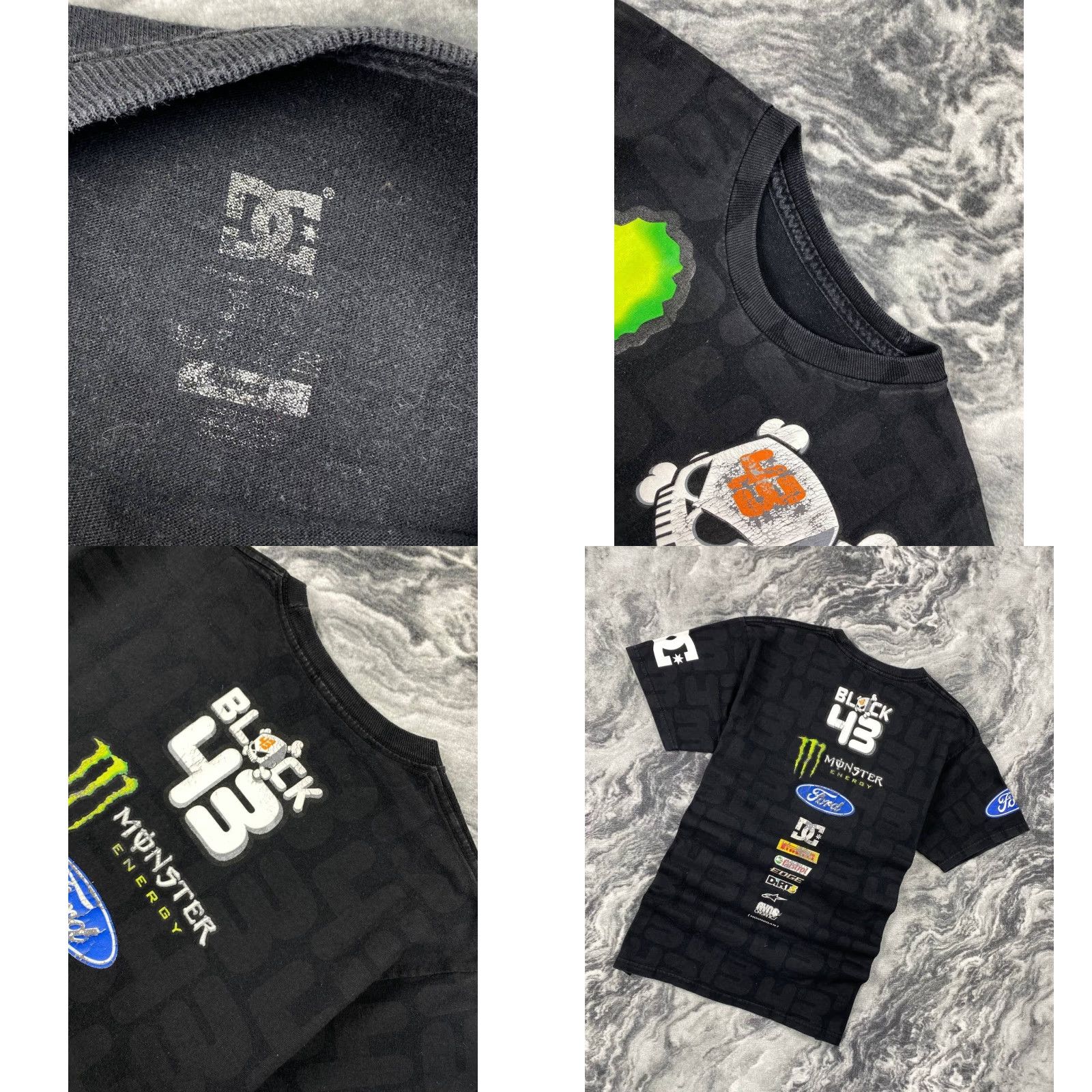 Vintage DC Shoes Monster Energy Ken Block #43 T-Shirt Men M Black Big Logo Graphic Print Crew Neck Short Sleeve Cotton Modern image 2000s Favorite Mens Size US M / EU 48-50 / 2 - 8 Thumbnail
