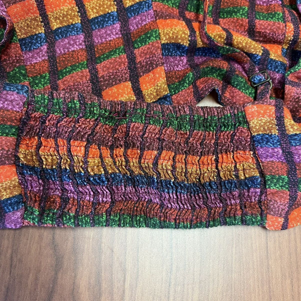 Farm Rio Farm Rio Multicolor Bikini Top Viscose Smocked Back Brazil Size XS / US 0-2 / IT 36-38 - 9 Thumbnail