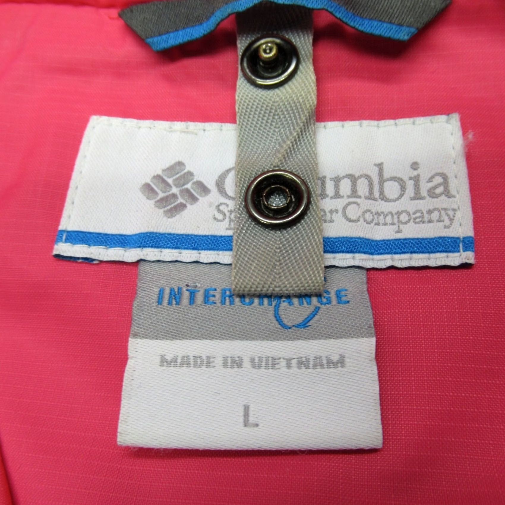 Pinko Columbia Jacket Womens Large Pink Full Zip Hooded Interchange Rain 3 In 1 Shell Size L / US 10 / IT 46 - 4 Thumbnail