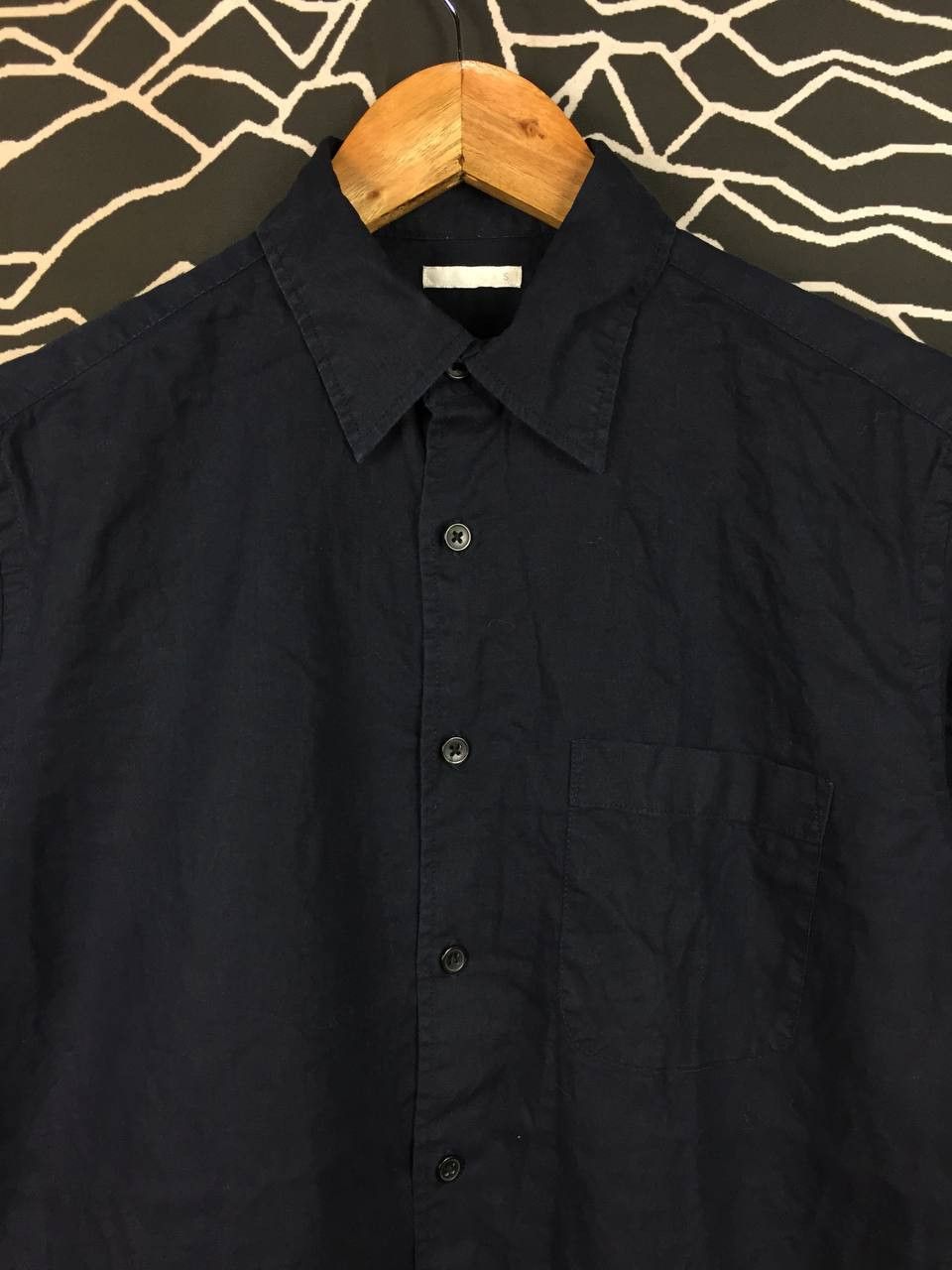 GU GU Japan Linen-Cotton Blend Button Down Shirt Size US S / EU 44-46 / 1 - 3 Thumbnail