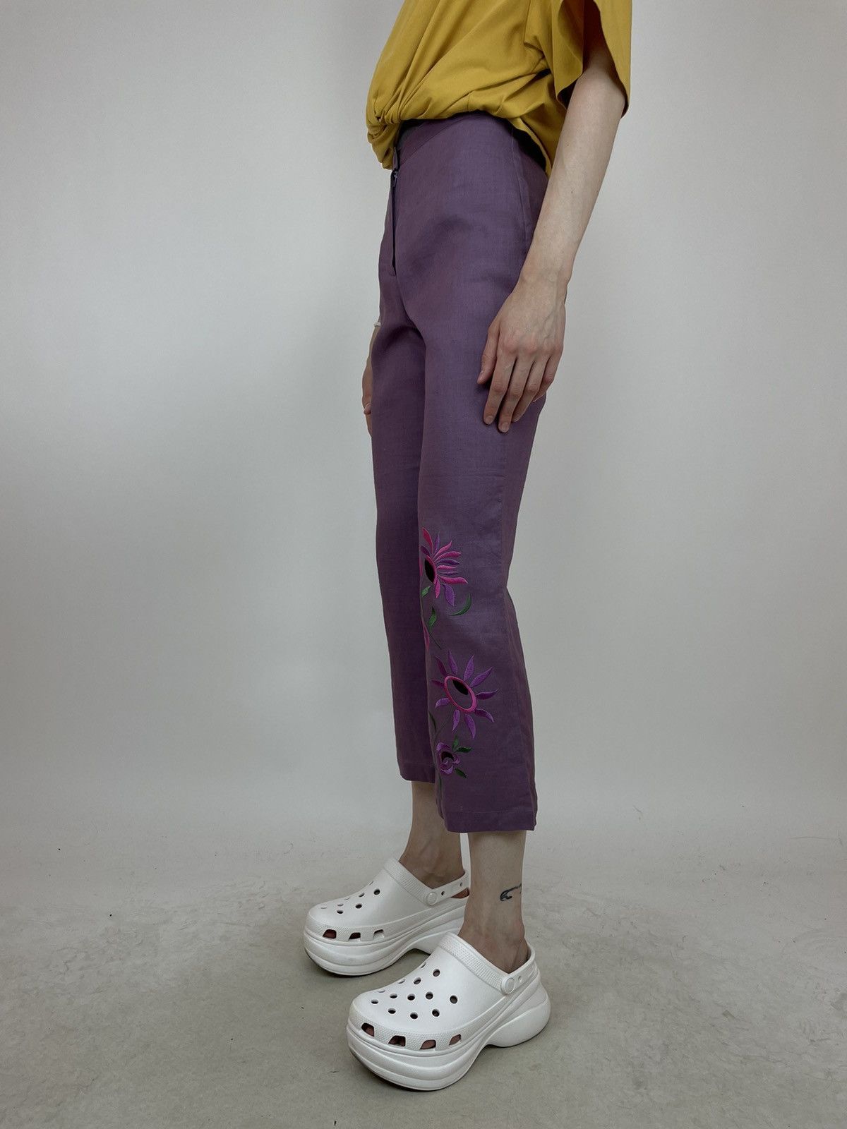 Other NAF NAF RAMIE FLARED CROPPED PANTS Womens size 36 Size 25" / US 0 / IT 36 - 8 Thumbnail