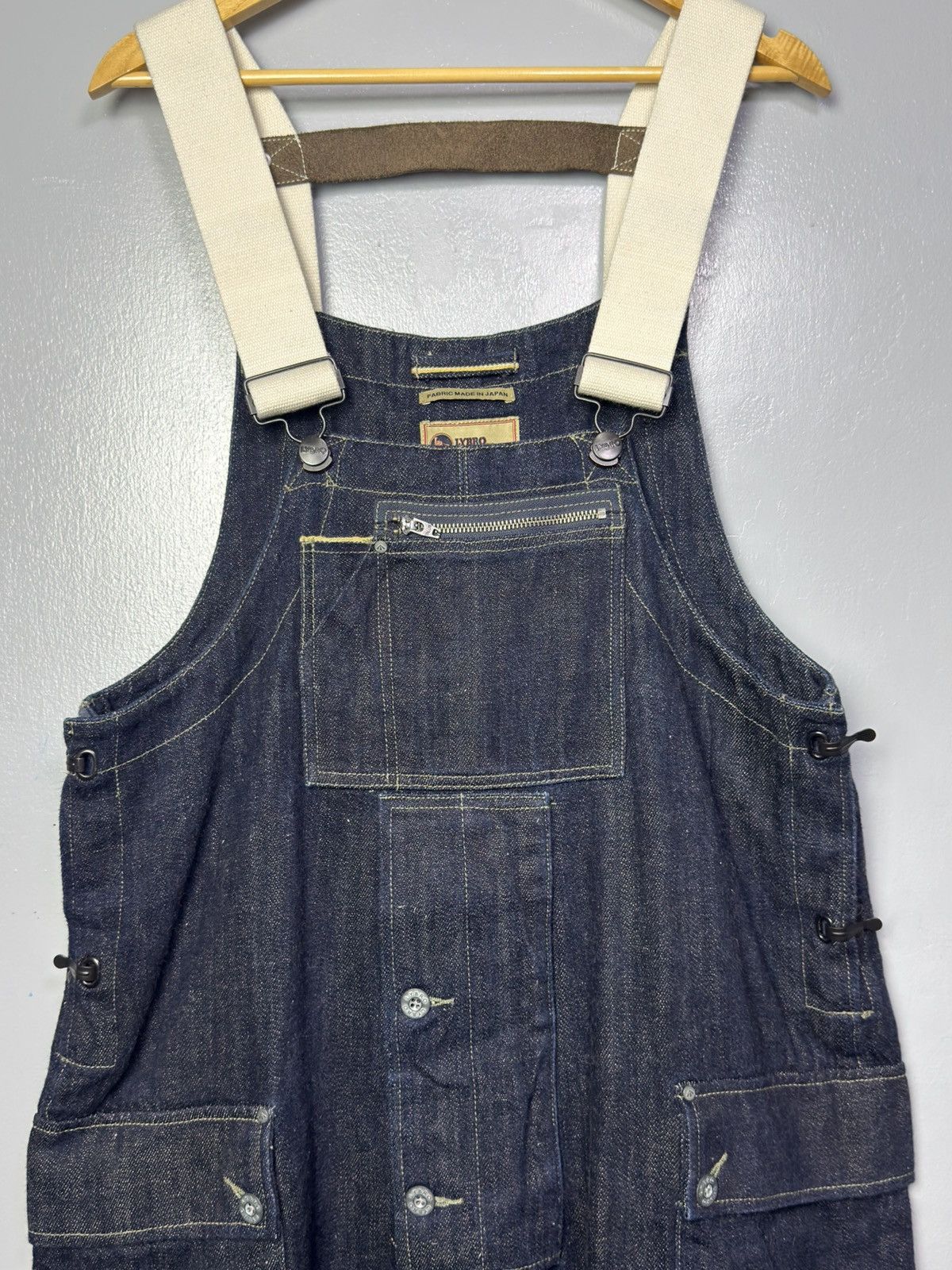 Nigel Cabourn Nigel Cabourn Lybro Naval Dungaree Denim Overall - Size 46 Size US 30 / EU 46 - 2 Thumbnail