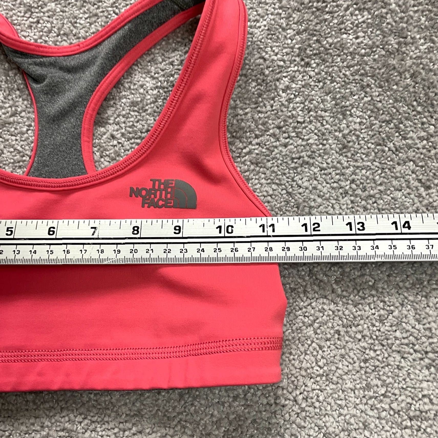 The North Face VINTAGE The North Face Reversible Sports Bra Womens XS Gray Peach Racerback Active Gym Size ONE SIZE - 7 Thumbnail