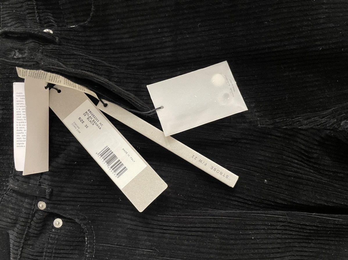 Rick Owens NWT Rick Owens FW22 “Strobe” Bolan Banana Cut Corduroy Size US 30 / EU 46 - 15 Thumbnail