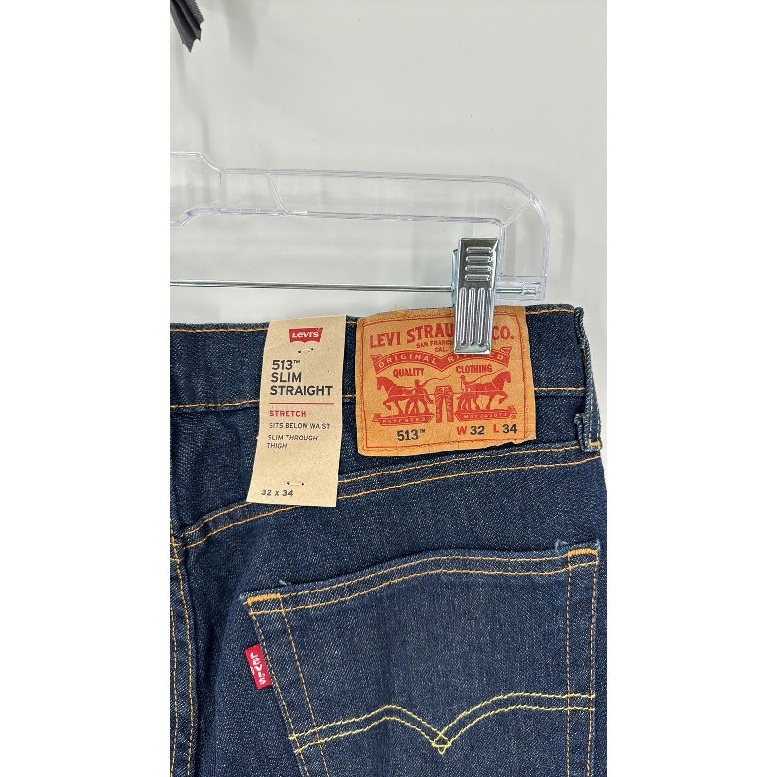 Levi's Levi’s 513 slim straight below the waist dark wash 32x35Tall Size US 32 / EU 48 - 5 Thumbnail