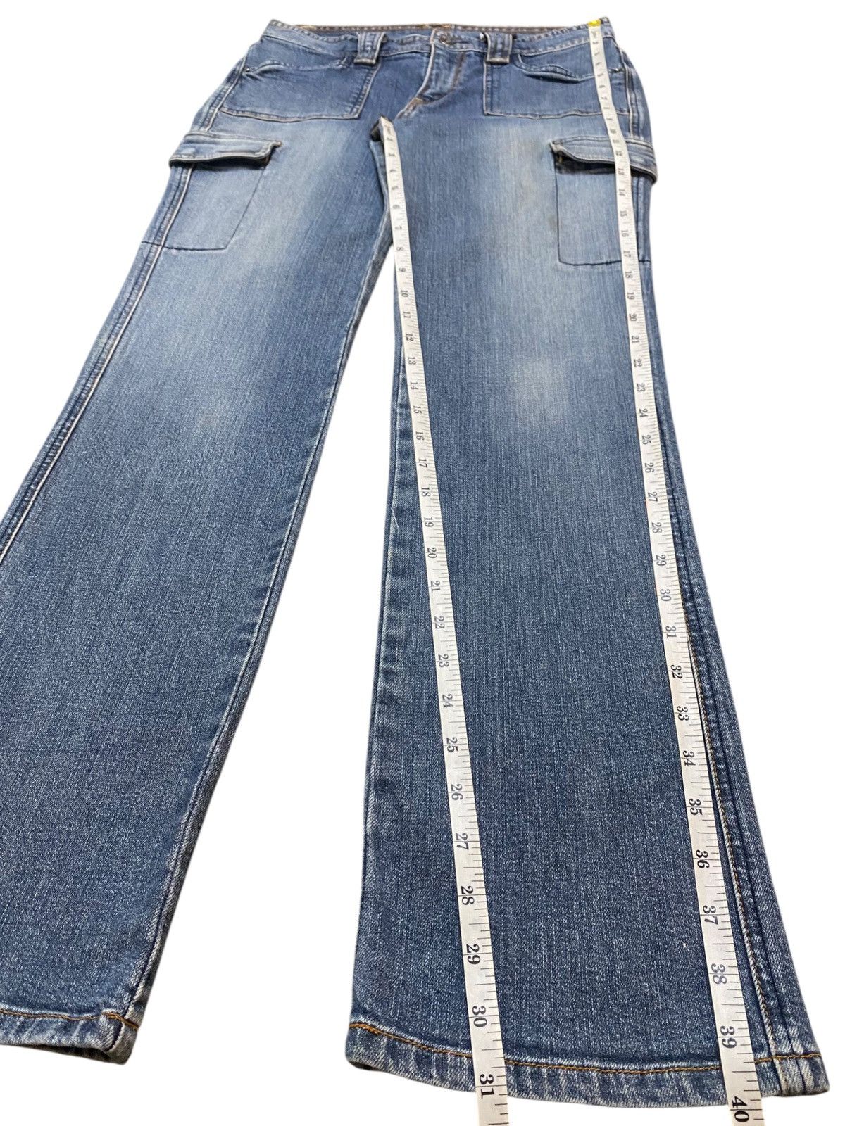 Japanese Brand Japanese Brand Blue Wash Carpenter Cargo Slim Jeans Size US 30 / EU 46 - 11 Thumbnail