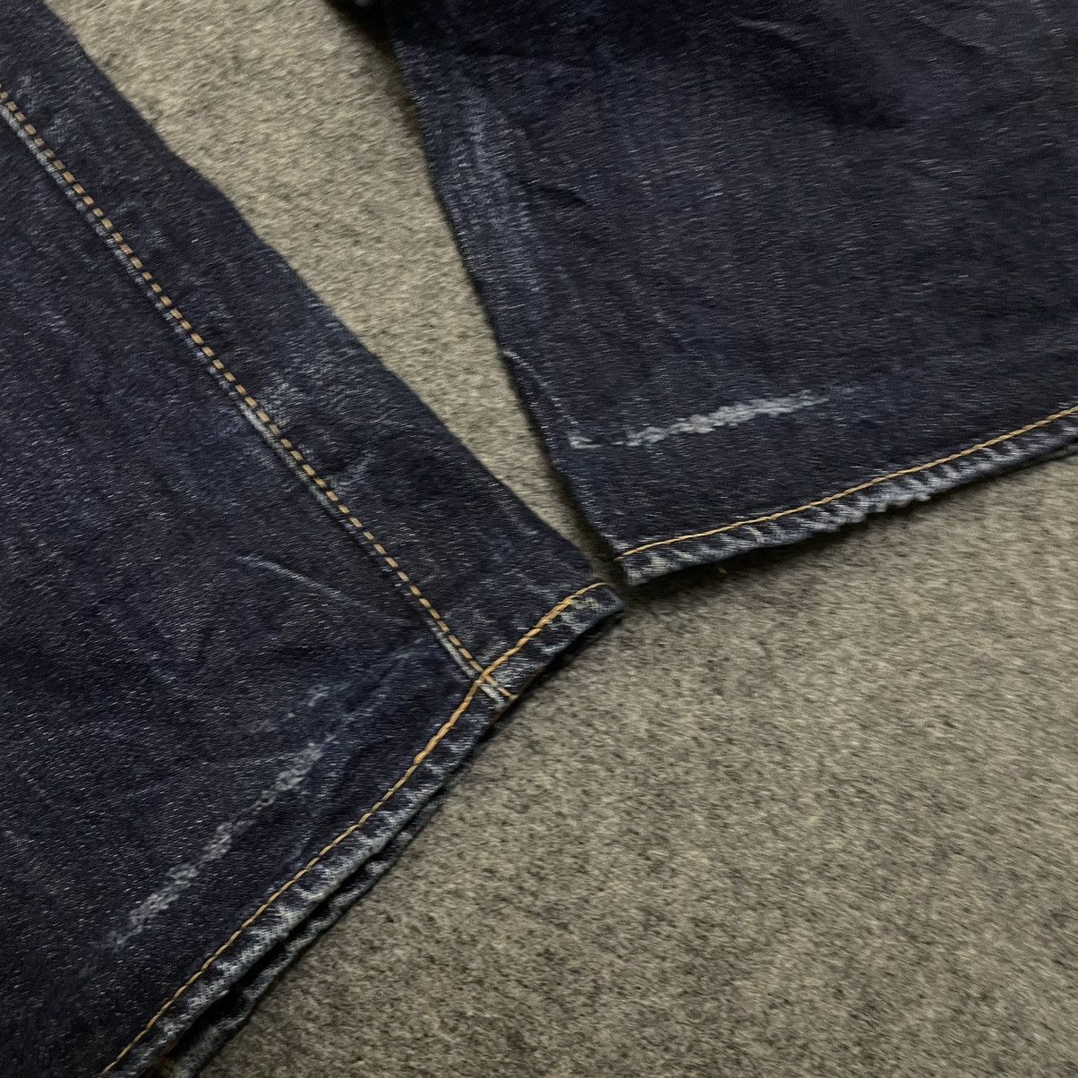 If Six Was Nine × Japanese Brand × Le Grande Bleu (L.G.B.) Core Fighter Indigo Blue Selvedge Denim Samurai Ironheart Size US 34 / EU 50 - 12 Thumbnail