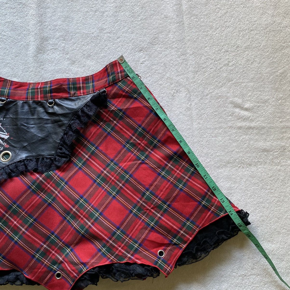 Seditionaries Seditionaries MAD PUNK Bondage Tartan Plaid Punker Skirt Size 30" / US 8 / IT 44 - 14 Thumbnail