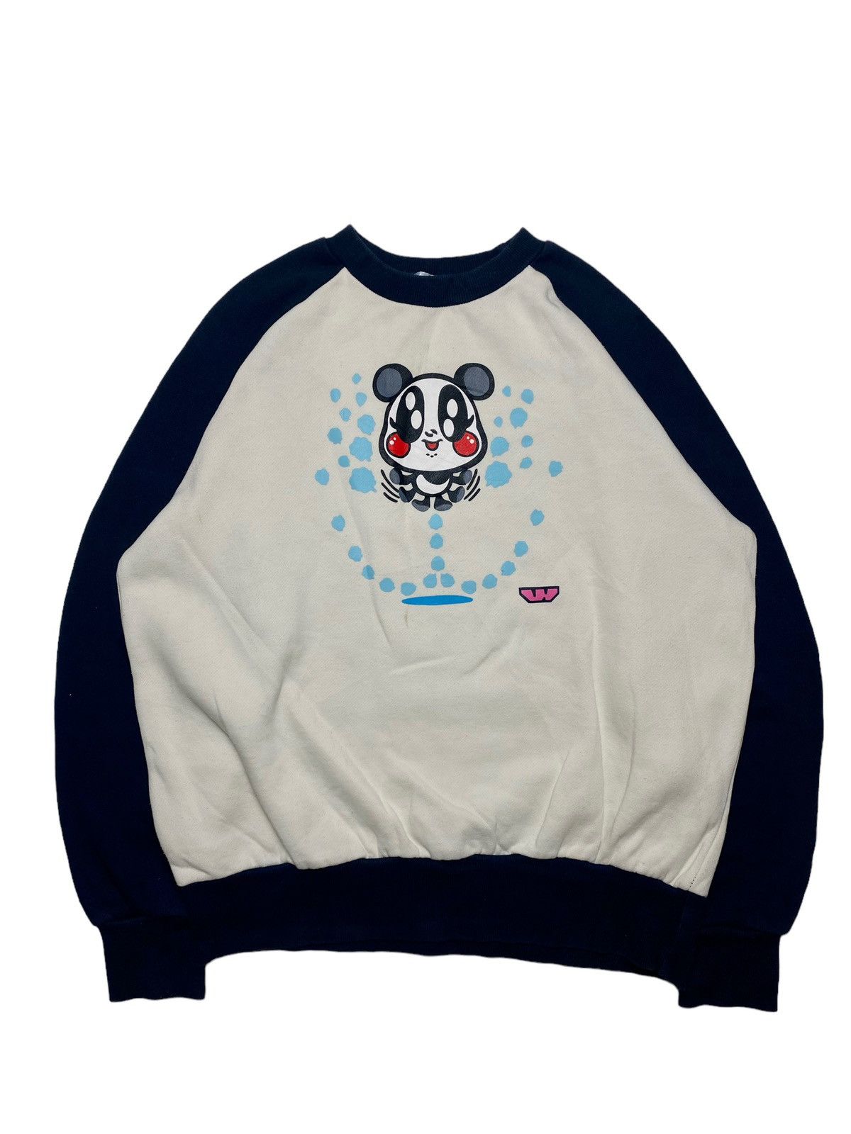 image of Angel Blue x Lovers Rock 2000S Lovers House - Merry Panda Crewneck in White, Men's (Size Medium)
