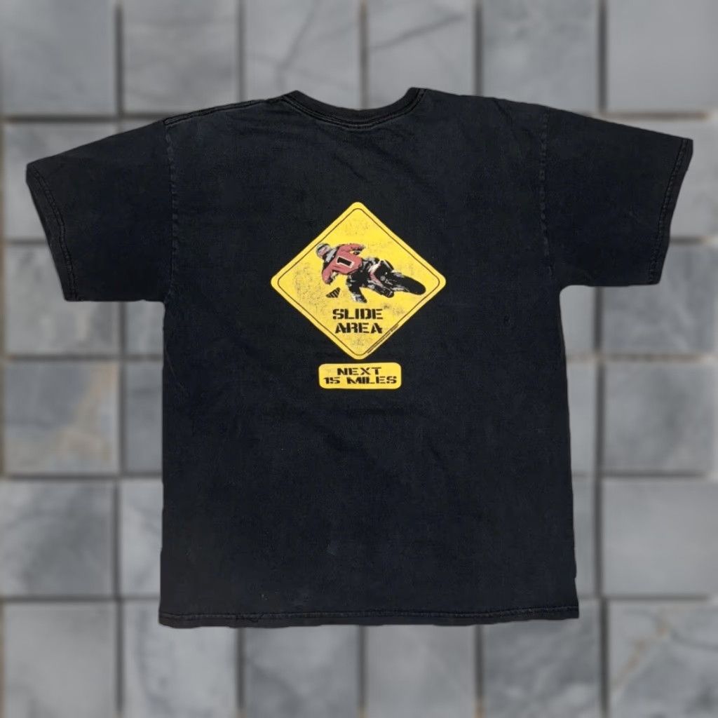 Vintage VINTAGE Motocross Tee Shirt Black L Men's 90s Y2K Graphic Print Dirt Bike Motorcycle Racing Size US L / EU 52-54 / 3 - 1 Thumbnail