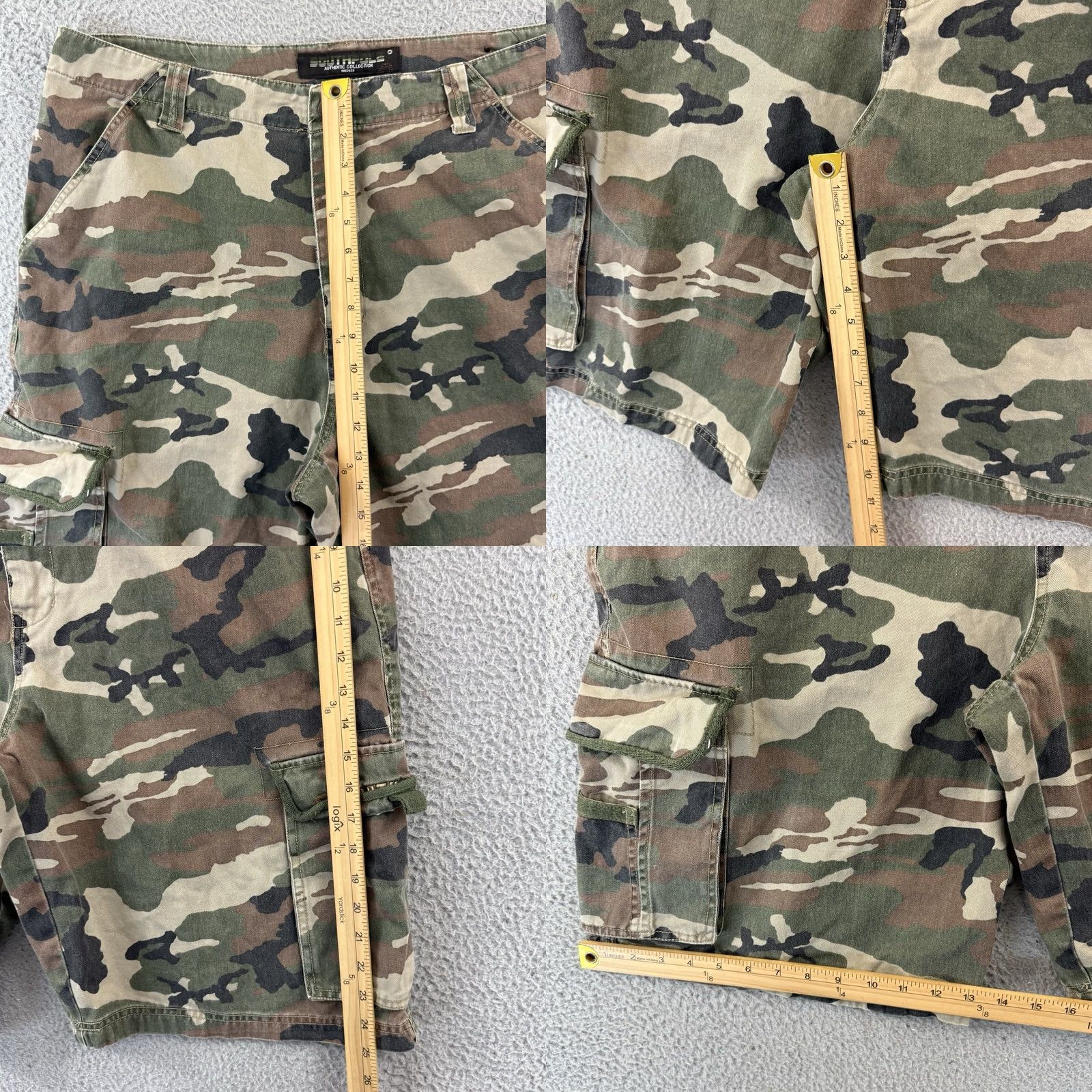 Southpole Vintage SouthPole Cargo Shorts Mens 38 Camo Baggy Fit Loose Y2K Hip Hop 11” Size US 38 / EU 54 - 8 Thumbnail