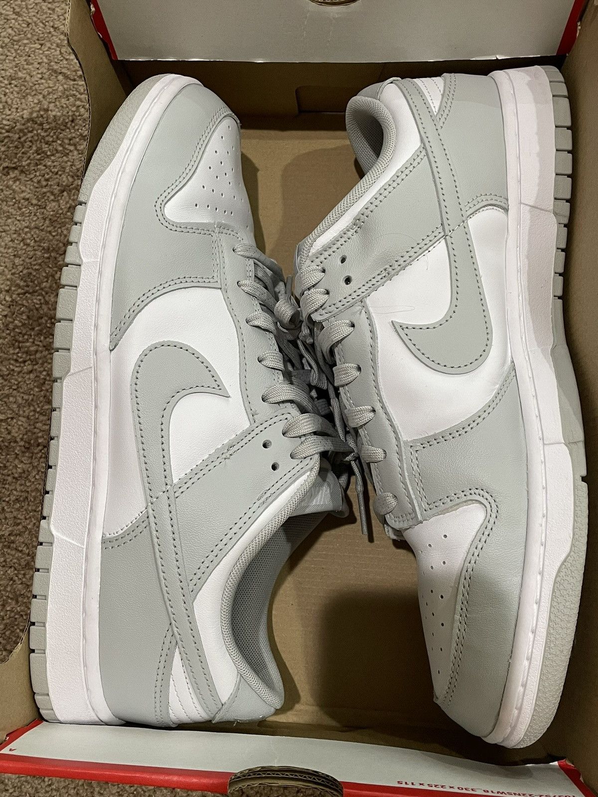 Nike Nike Dunk Low size 12 Grey Fog Size US 12 / EU 45 - 1 Thumbnail