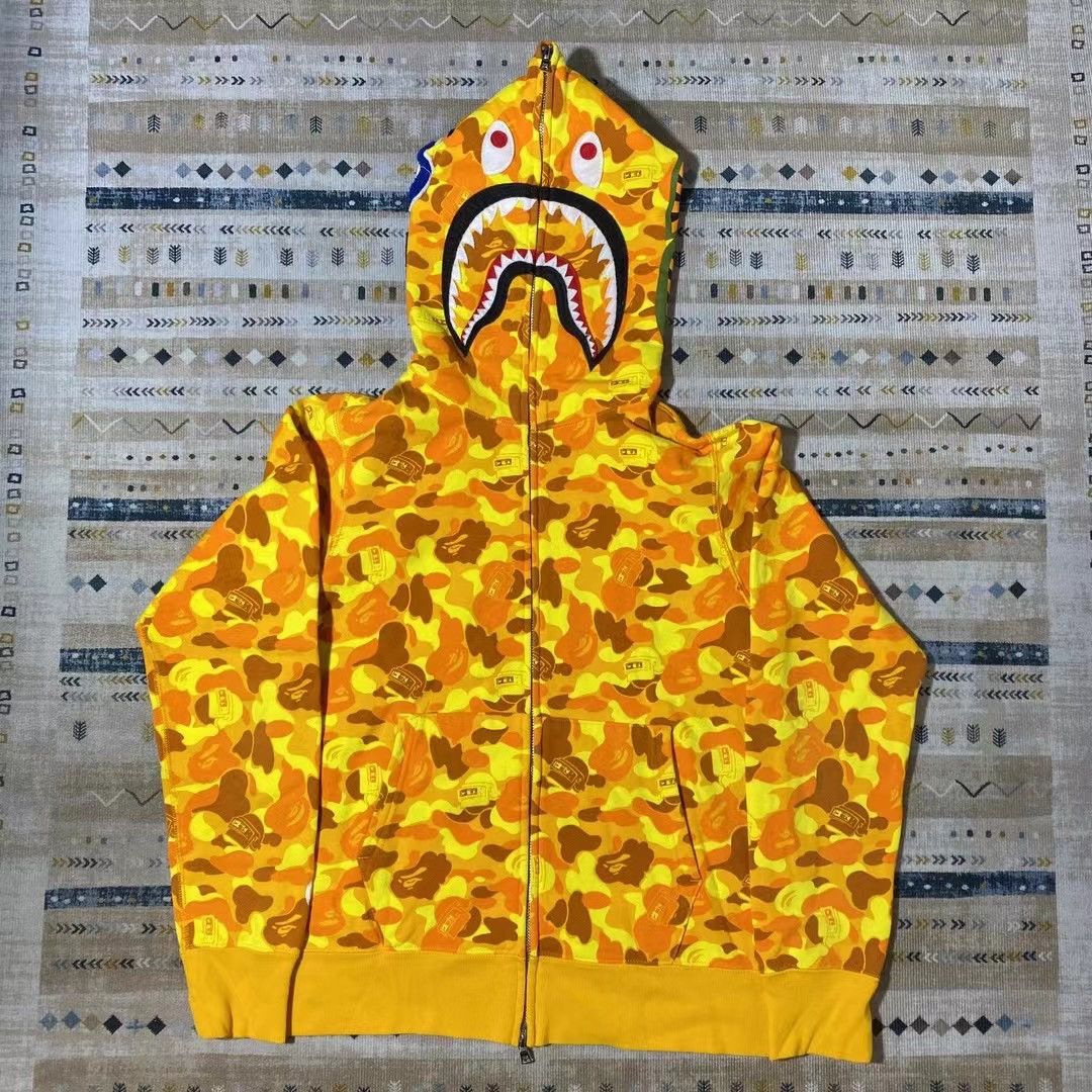 Bape BAPE x PUGB CAMO SHARK FULL ZIP HOODIE Grailed