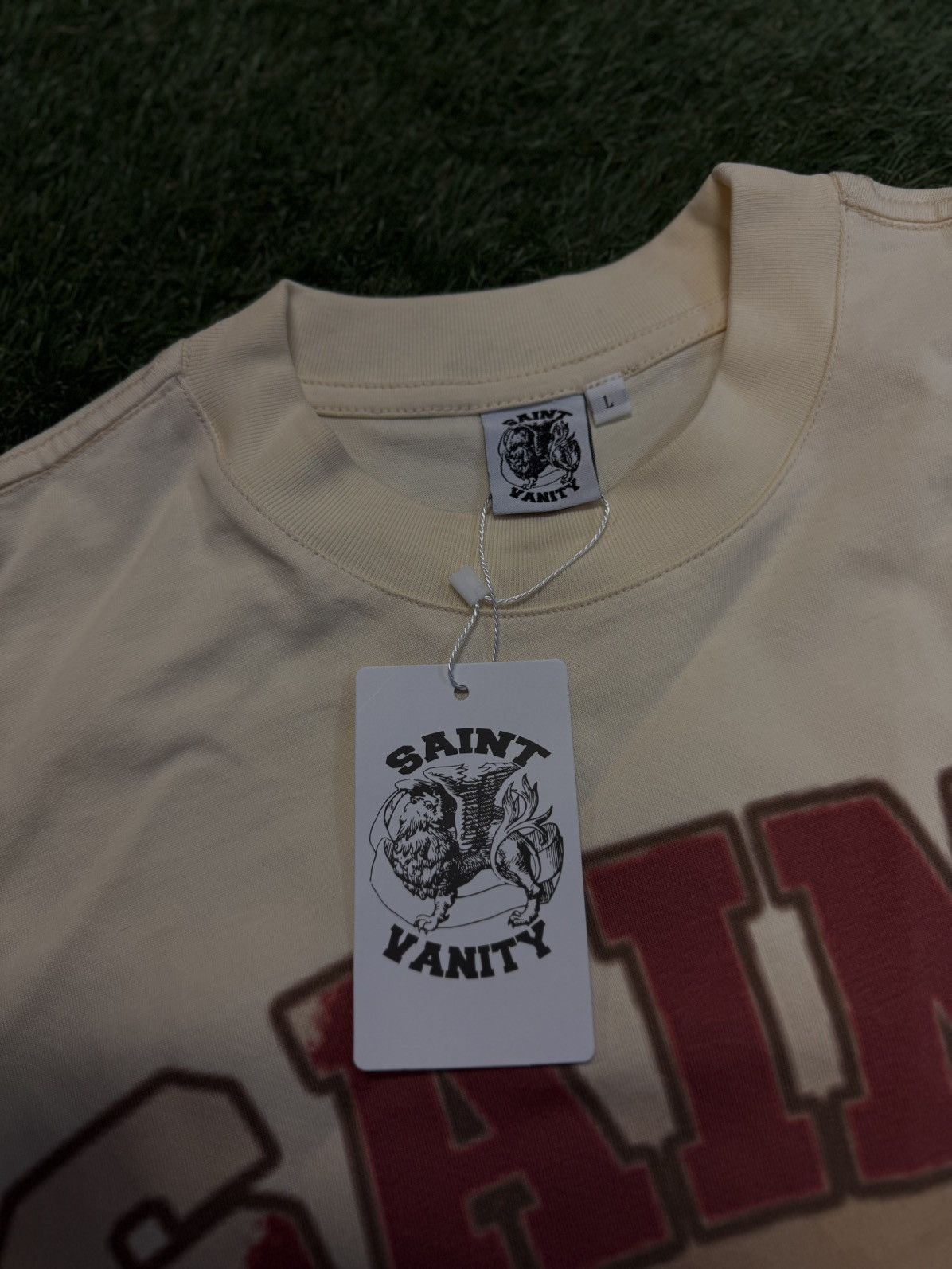 Saint Vanity Saint Vanity Cream Stable 2.0 Tee Shirt Size L (NEW) Size US L / EU 52-54 / 3 - 5 Thumbnail