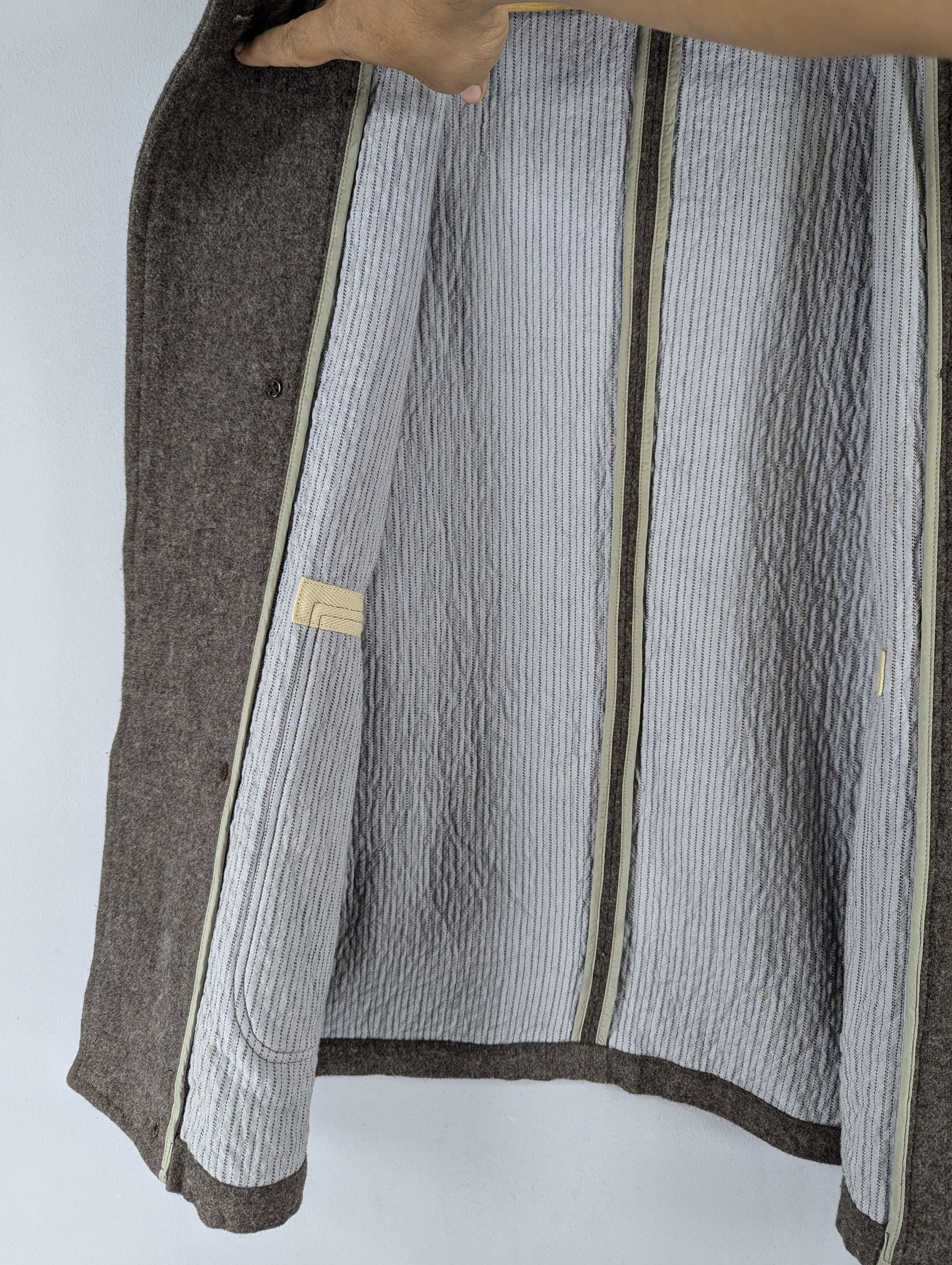 Designer × Paul Smith Paul Smith Cotton Wool Mix Tweed Double Hood Coat Jacket Size US L / EU 52-54 / 3 - 10 Thumbnail