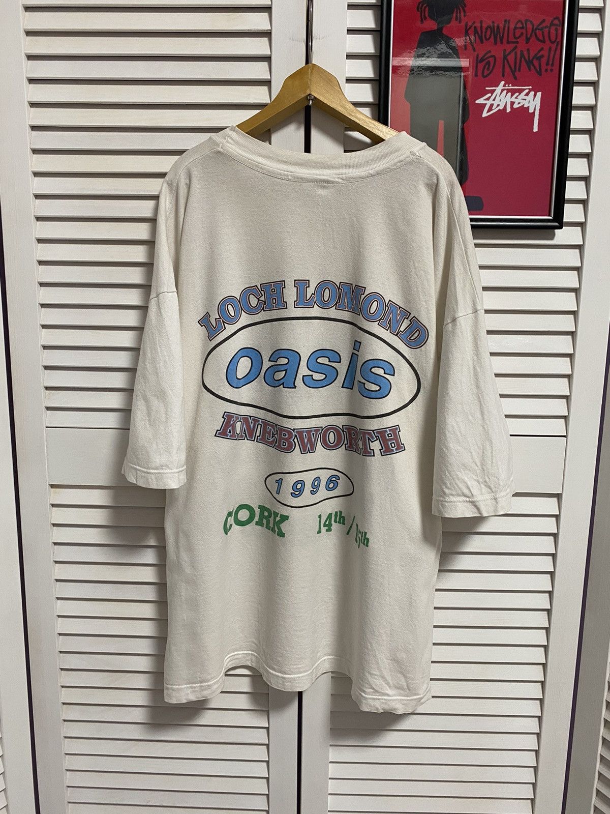 Rap Tees Vintage 1996 Oasis Tour T-Shirt Loch Lomond Knebworth Story Size US XL / EU 56 / 4 - 5 Thumbnail