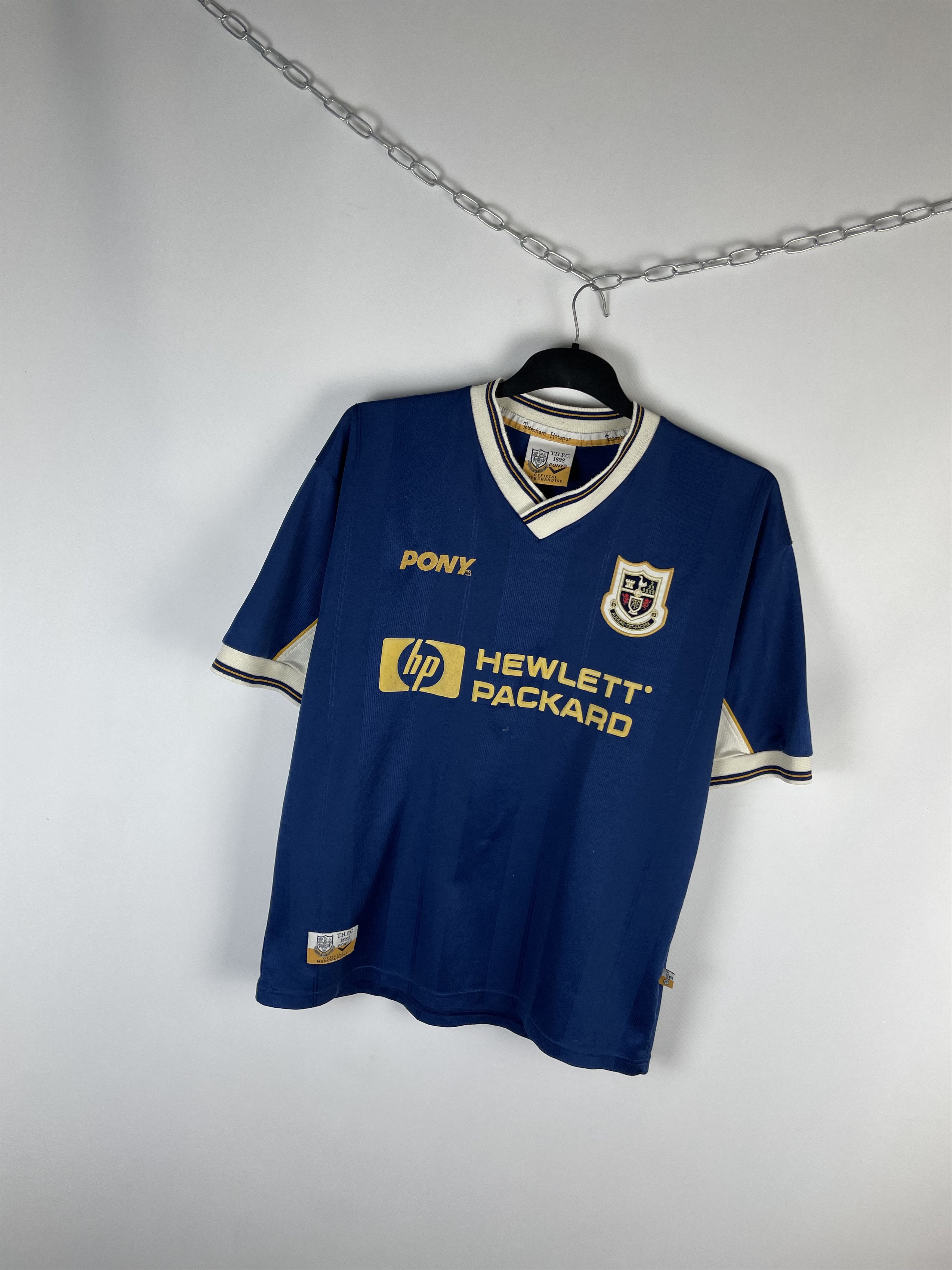 PONY Vintage Tottenham Hotspur 1997-98 Away T-shirt Jersey Size US M / EU 48-50 / 2 - 2 Thumbnail