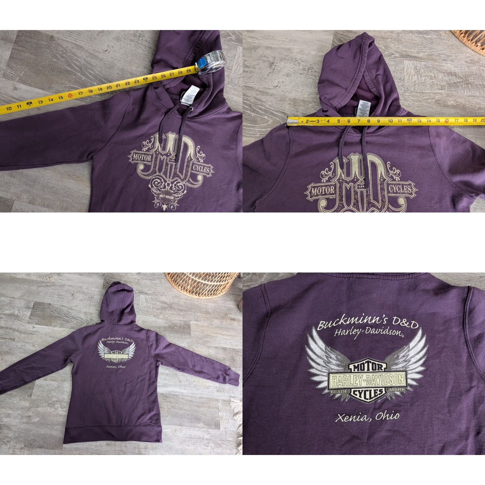Harley Davidson Harley Davidson Official Women's Hoodie Purple Size M Xenia, Ohio Size M / US 6-8 / IT 42-44 - 9 Thumbnail