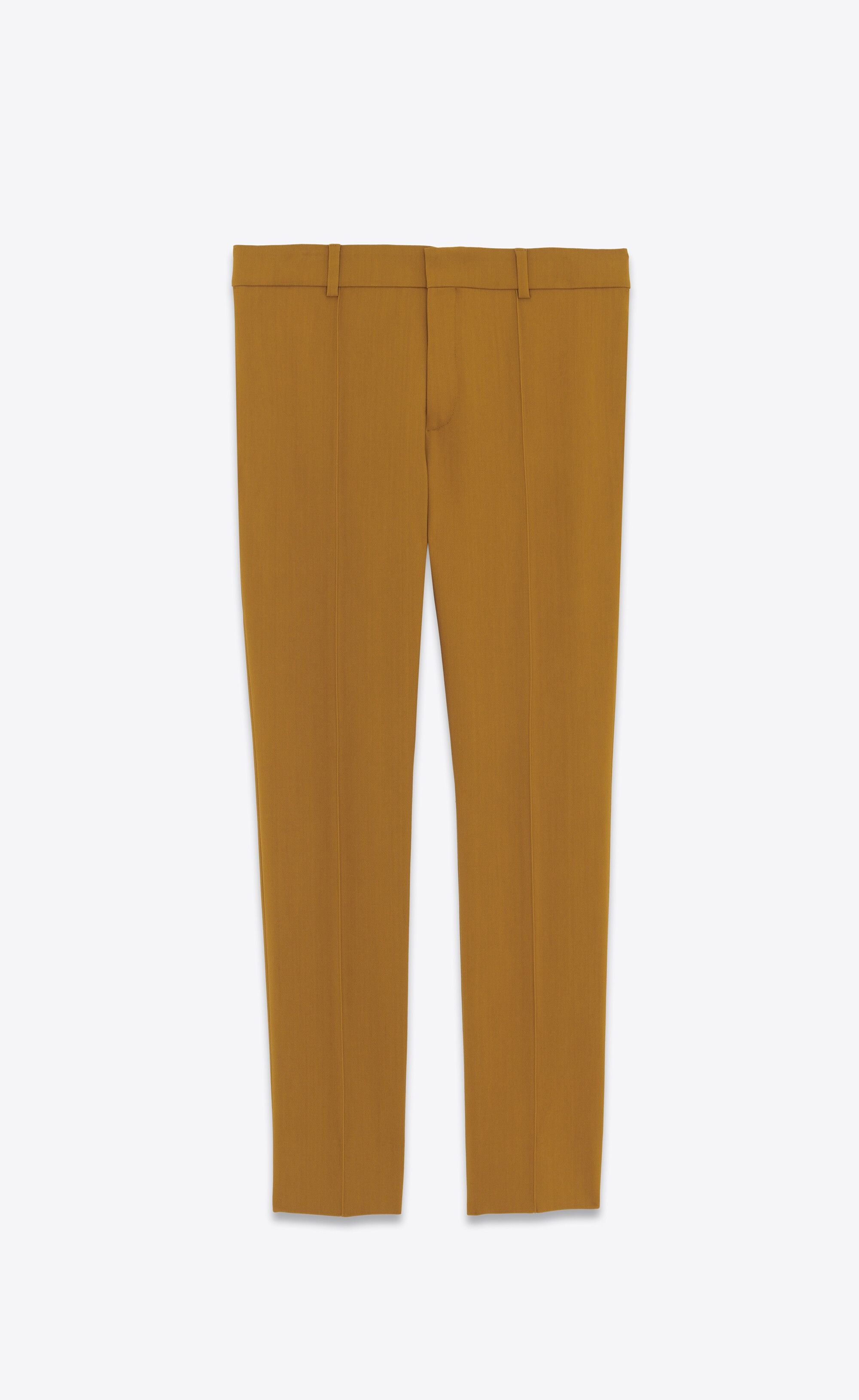 Saint Laurent Paris o1s1wg110125 779114 Low-Rise Pant in Stretch Gabardine Size US 32 / EU 48 - 1 Thumbnail