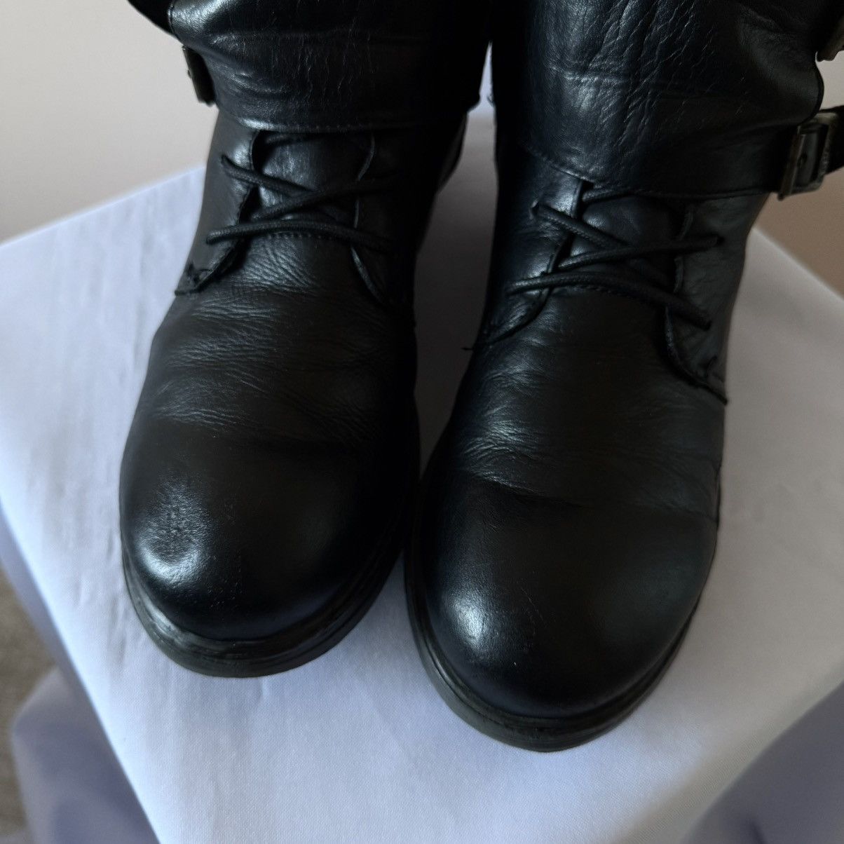 Dirk Bikkembergs RARE Replay AS 98 Style Black Ankle Boots Rick Owens Vibe Size US 7 / EU 40 - 3 Thumbnail