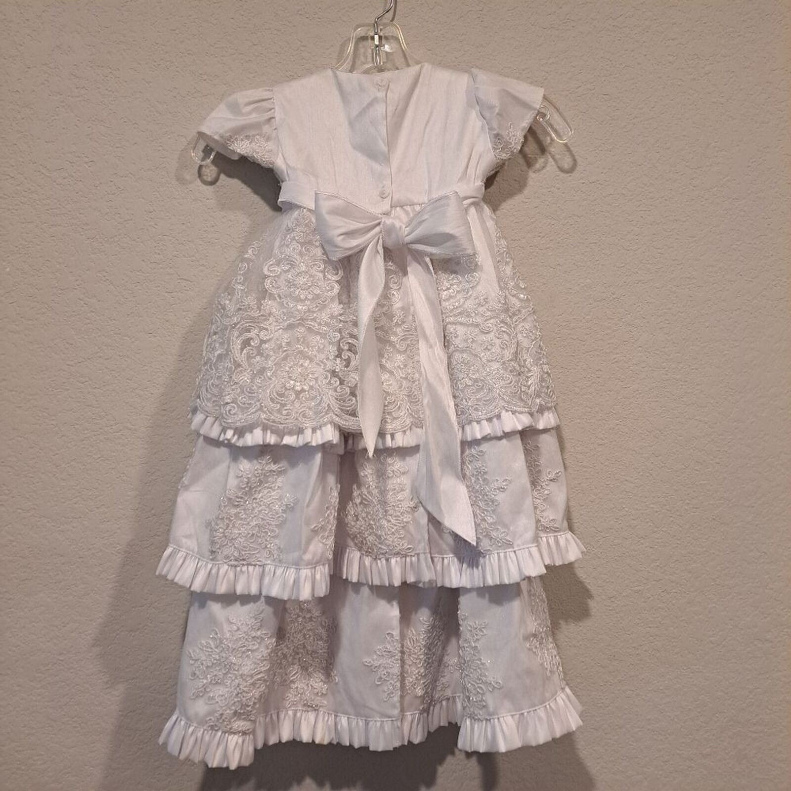 Other Girls white flower girl dress wedding Convertible 2-3 tiers Size S / US 4 / IT 40 - 3 Thumbnail
