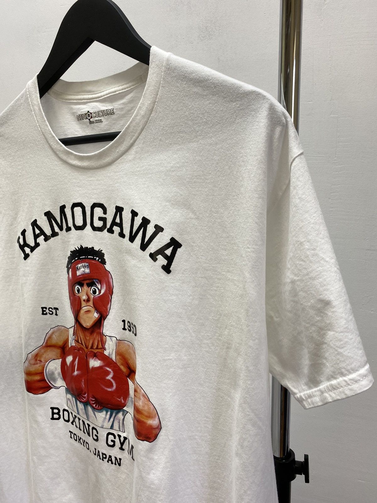 Anime HAJIME NO IPPO Komogawa Boxing Gym anime T Shirt Size US XXL / EU 58 / 5 - 7 Thumbnail