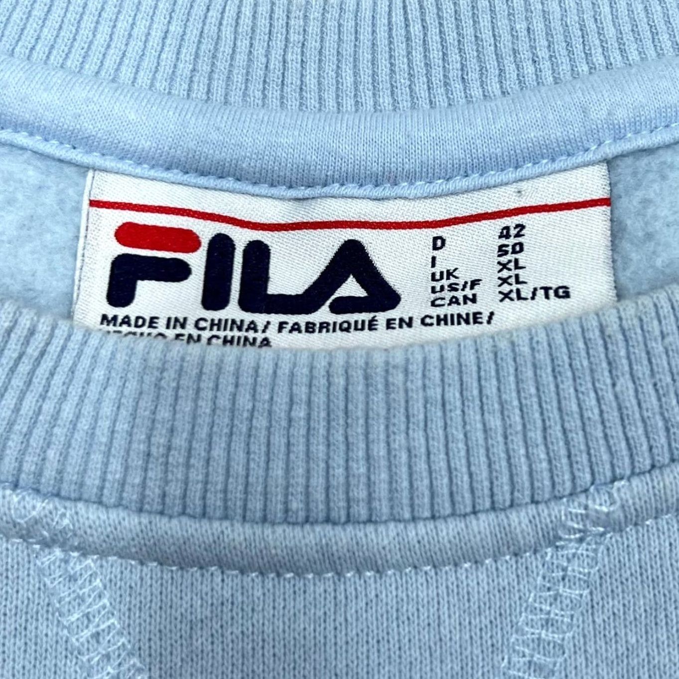 Fila FILA Classic Embroidered Big Logo Spellout Crewneck Sweatshirt Women's XL Blue Size XL / US 12-14 / IT 48-50 - 3 Thumbnail