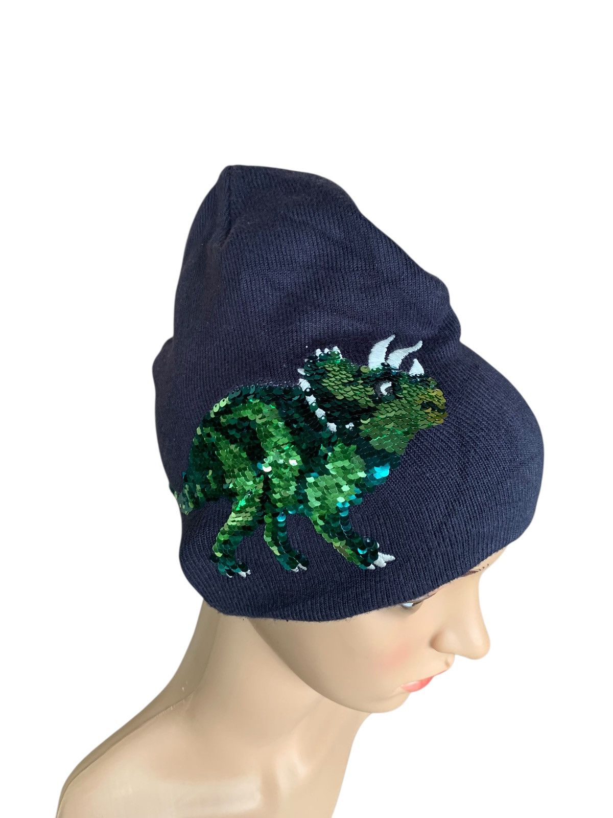 Designer × Japanese Brand × Kapital H&M Dinosaur skeleton Beany Hat Style Size ONE SIZE - 3 Thumbnail