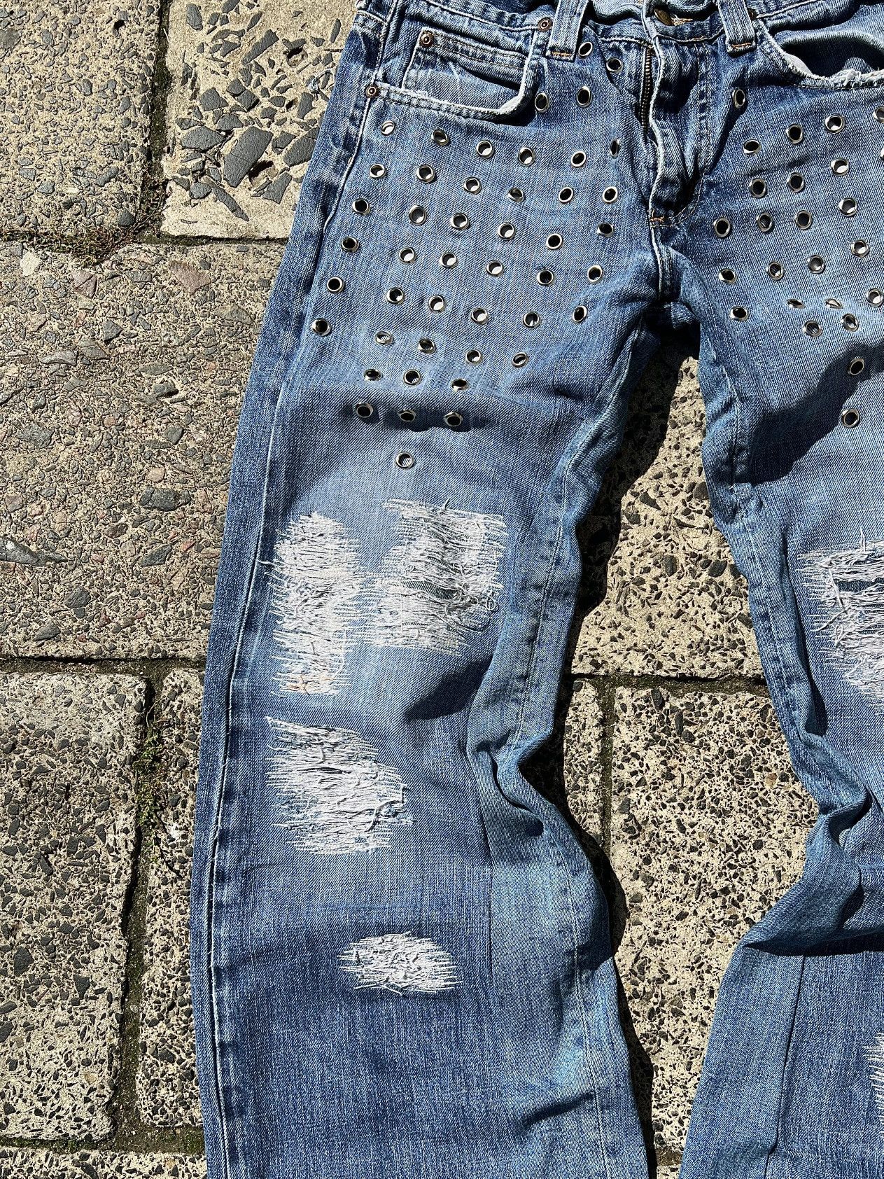 Lee Vintage Boro Style Avant Garde Jeans Size US 32 / EU 48 - 4 Thumbnail