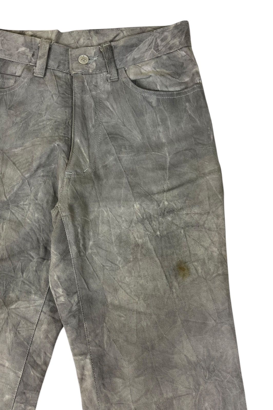 Japanese Brand Flare Japanese Brand A.S.M Grey Marble Pants Size US 27 - 6 Thumbnail