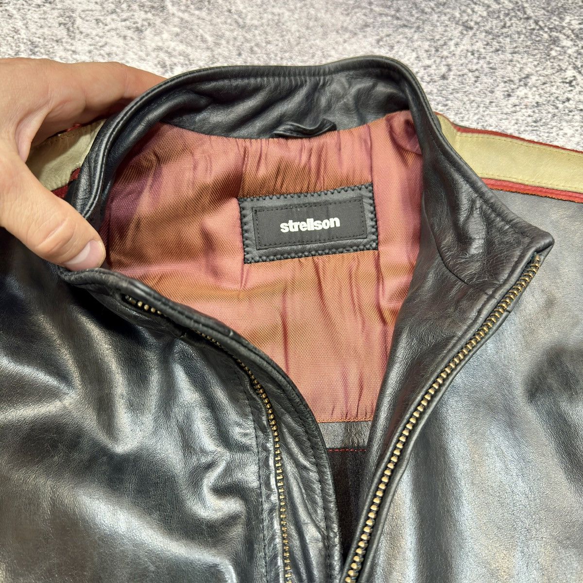 Strellson Strellson Mens Leather Jacket Wool Lining 48 size M Size US M / EU 48-50 / 2 - 9 Thumbnail