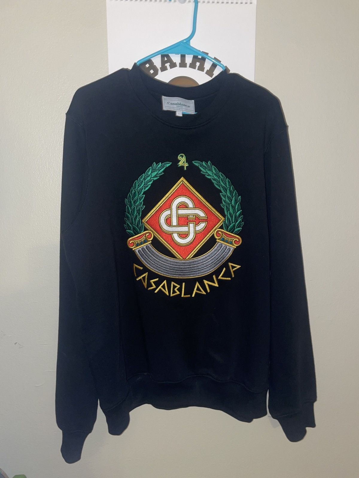Casablanca Fully embroidered crest logo sweatshirt Size US L / EU 52-54 / 3 - 1 Thumbnail