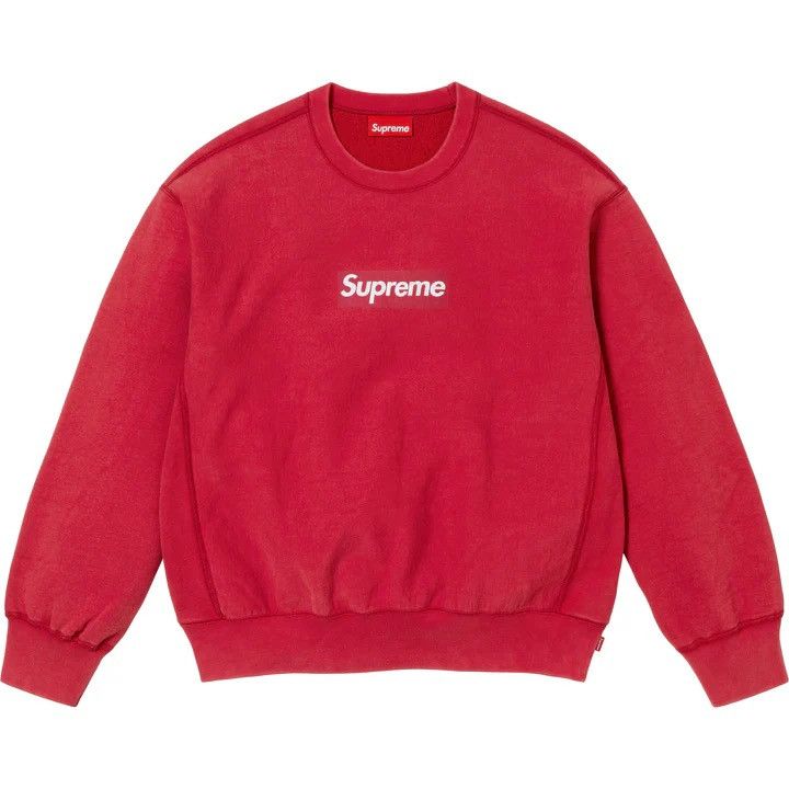 Supreme Supreme Washed Box Logo Crewneck Size US XL / EU 56 / 4 - 1 Thumbnail