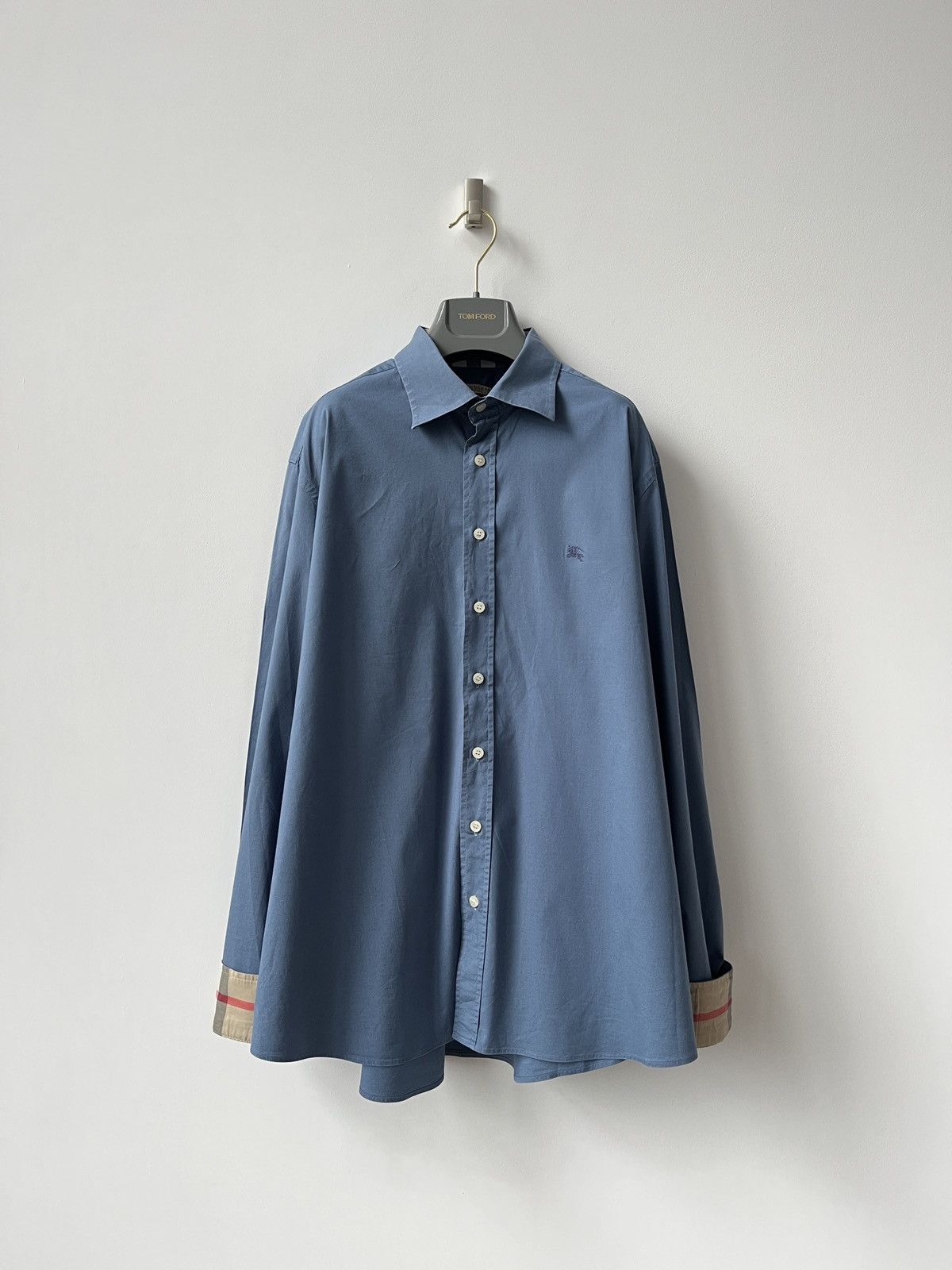 Burberry Burberry London Nova Check Cuffs Shirt Logo Luxury Old Money Size US XXL / EU 58 / 5 - 1 Thumbnail