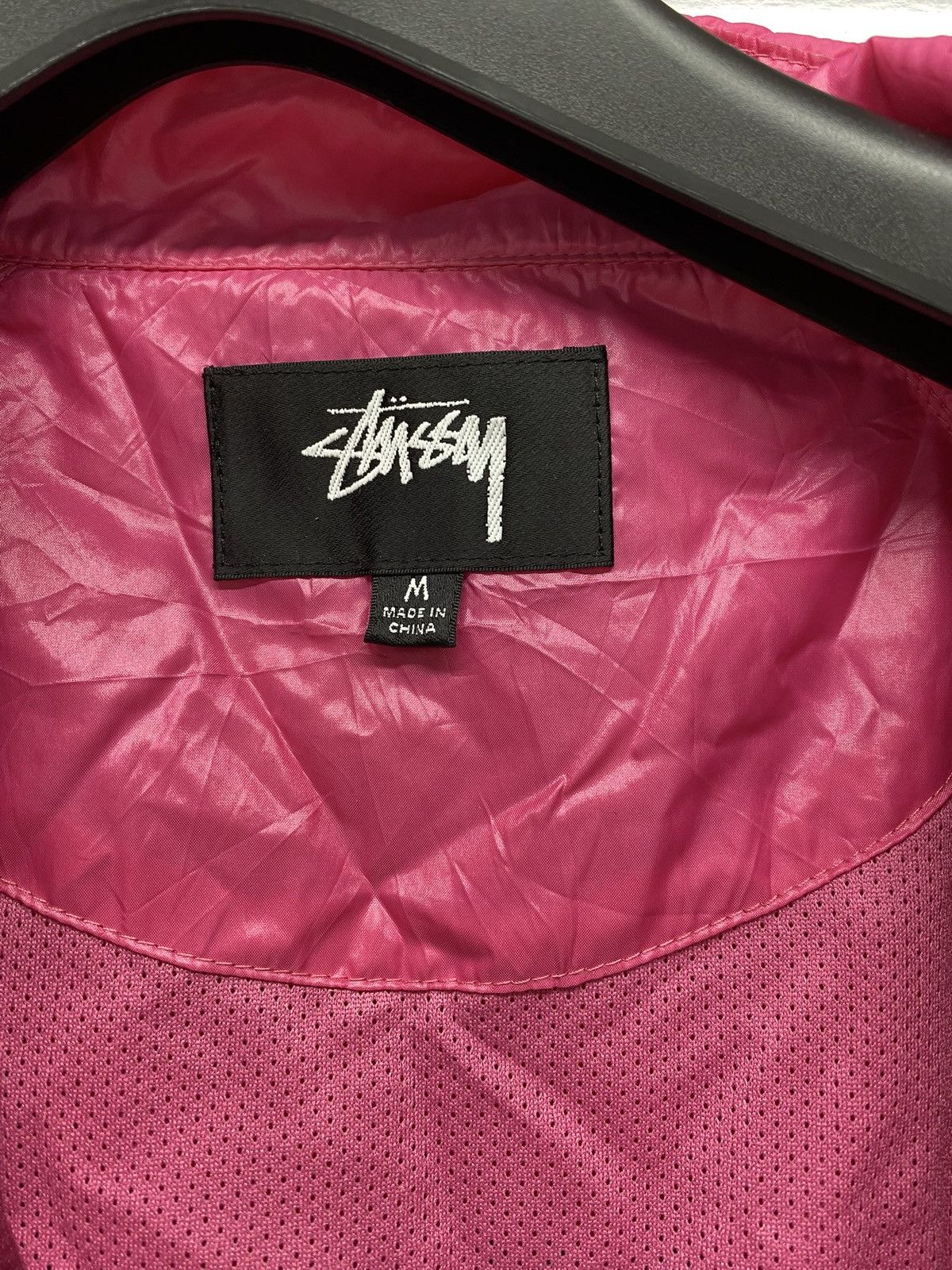 Stussy Stussy Wrinkled Nylon Beach Shell Jacket Pink - medium Size US M / EU 48-50 / 2 - 8 Thumbnail