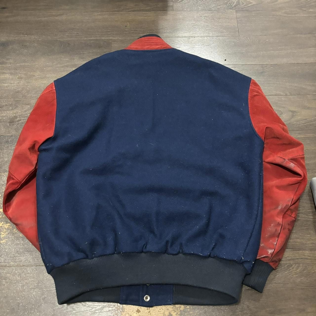 Designer vintage embroidered dogs varsity jacket 90s XL Size US XL / EU 56 / 4 - 4 Thumbnail