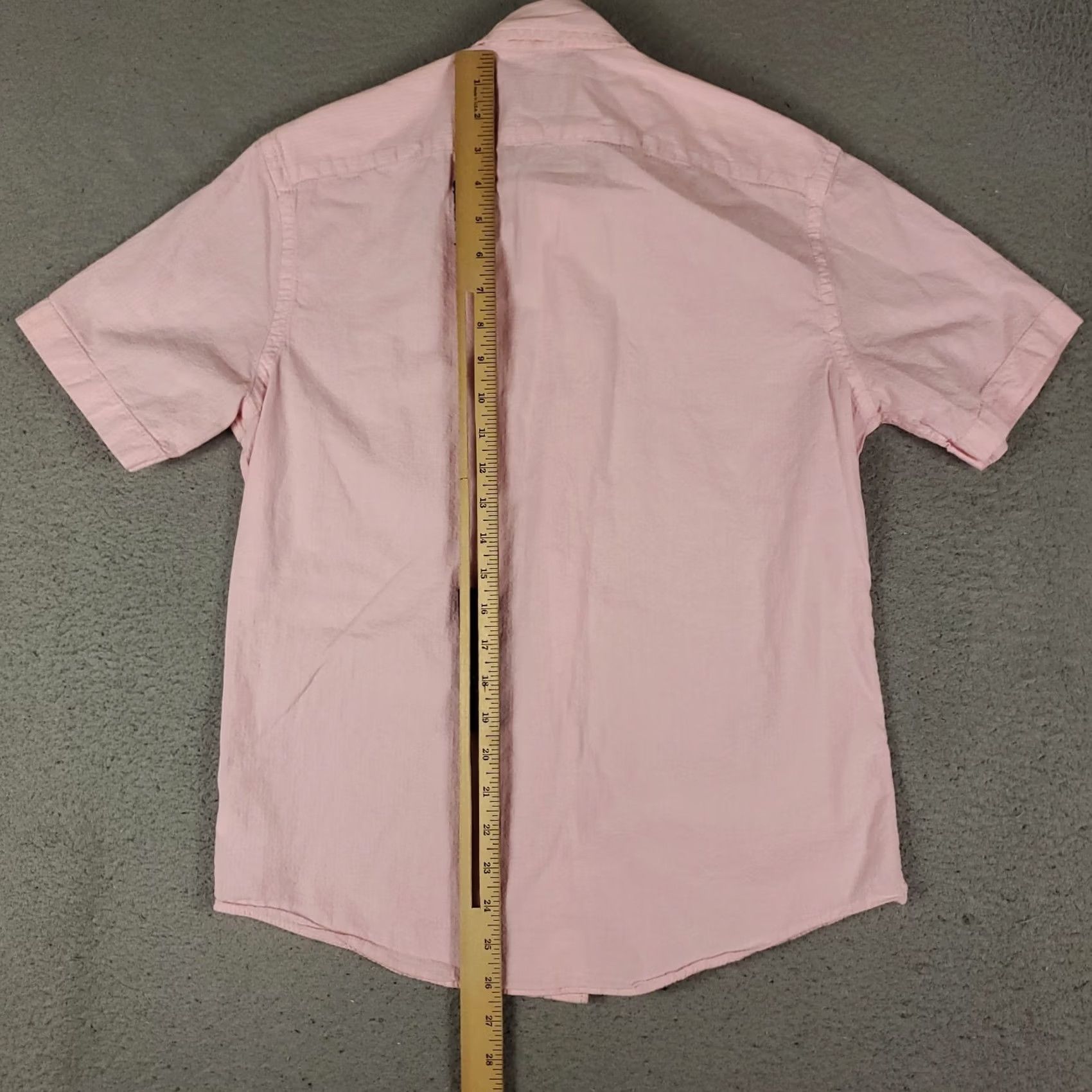 UNTUCKit UNTUCKit Shirt Mens S Pink Short Sleeve Seersucker Button Up Casual Size US S / EU 44-46 / 1 - 3 Thumbnail