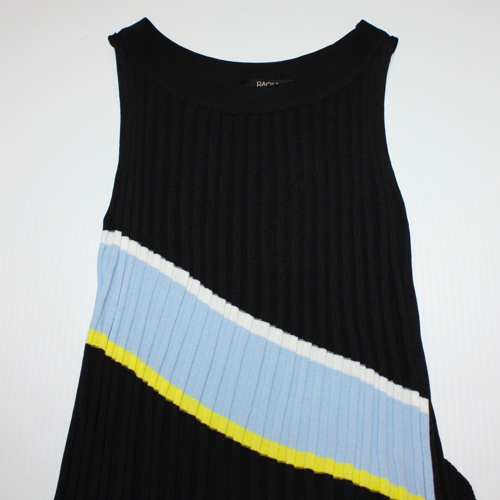 Other Raoul Ribbed Cotton-Blend Mini Black Dress MSRP $715 Size L / US 10 / IT 46 - 8 Thumbnail