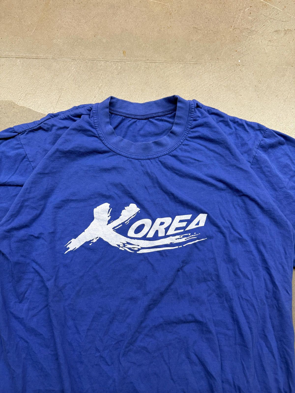 Other Vintage 80s/90s "Korea" Single Stitch Tshirt Large Blue Size L / US 10 / IT 46 - 3 Thumbnail