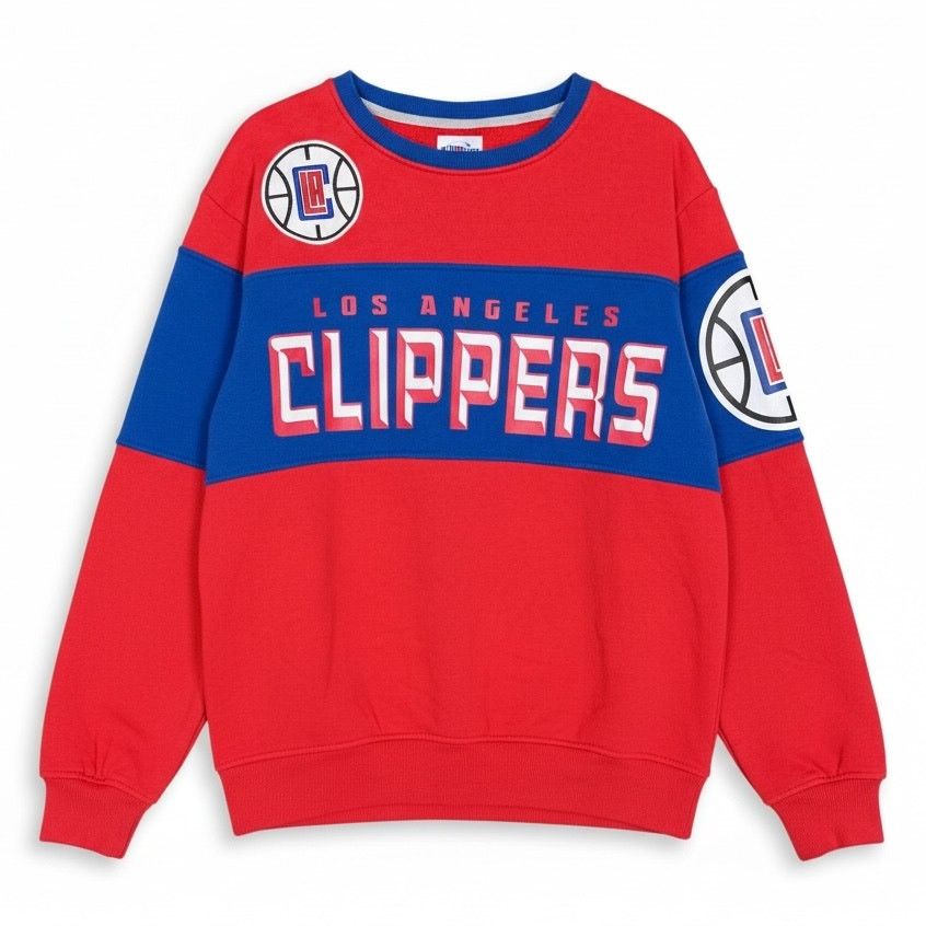 G-III LA Clippers Mens G-III Sports Carl Banks Red Blue Sweatshirt Size US L / EU 52-54 / 3 - 1 Thumbnail