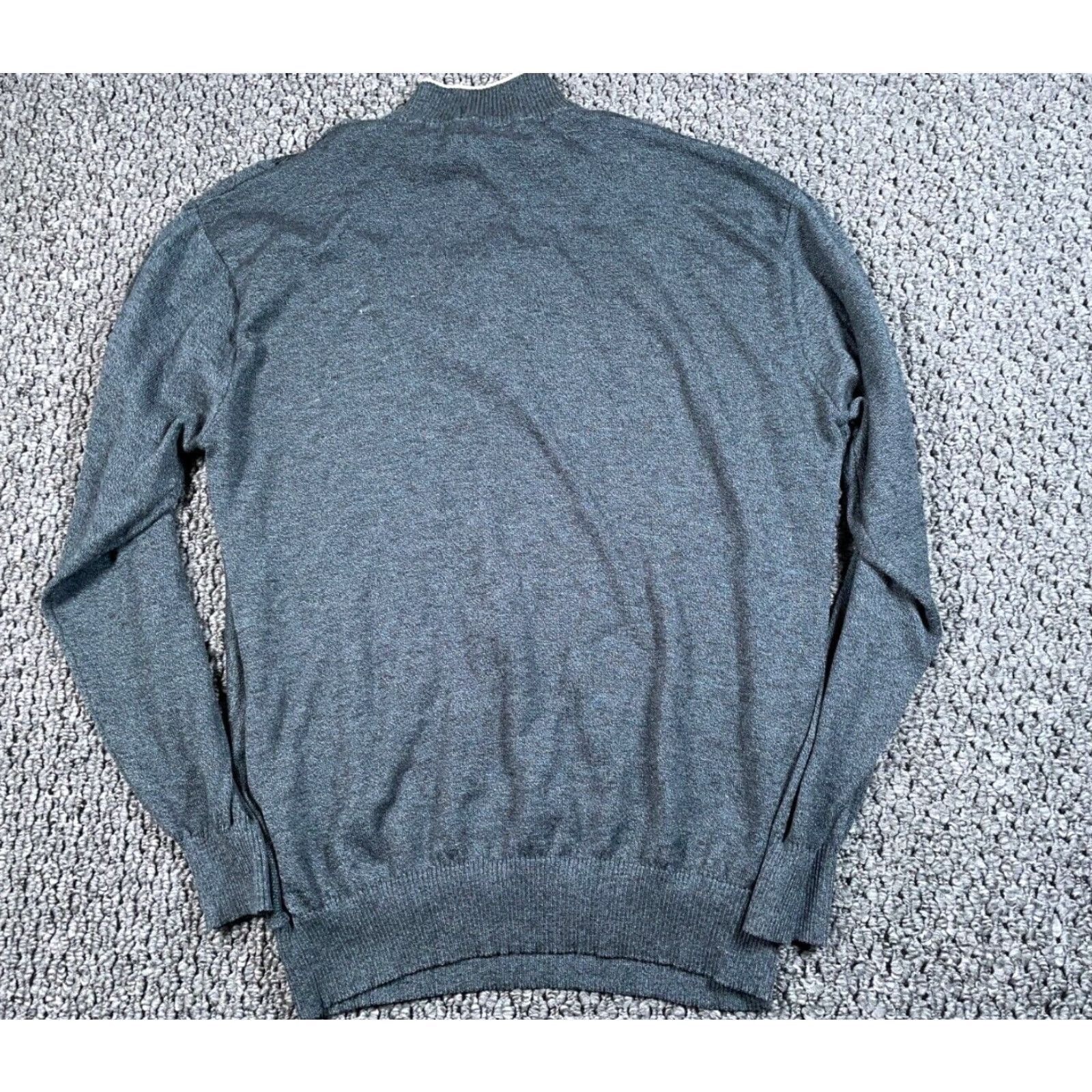 Vintage VINTAGE Steve Harvey Mock Neck Sweater Adult Large Gray Striped Casual Dad Style Mens Size US L / EU 52-54 / 3 - 2 Thumbnail